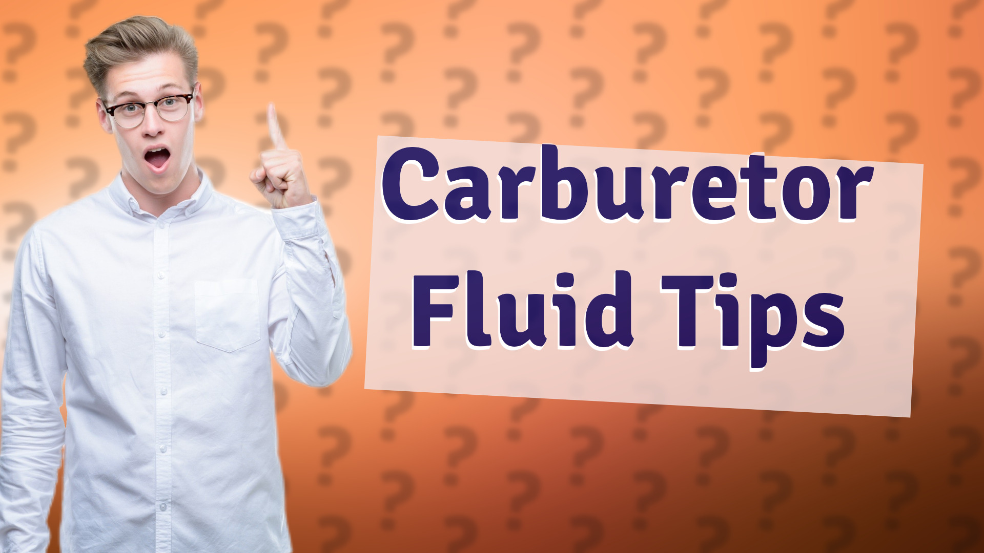 Carburetor Fluid Tips