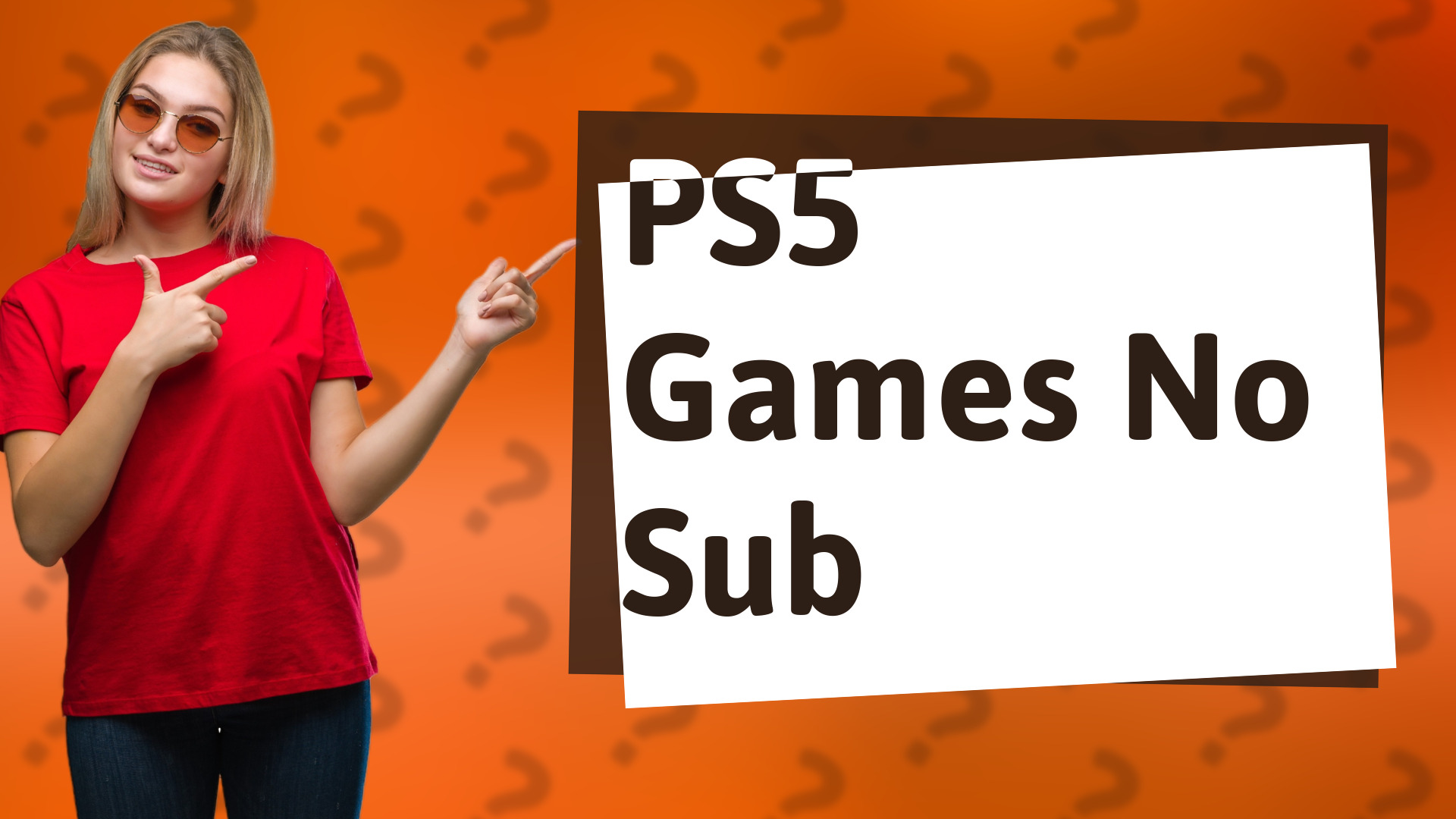 PS5 Games No Sub