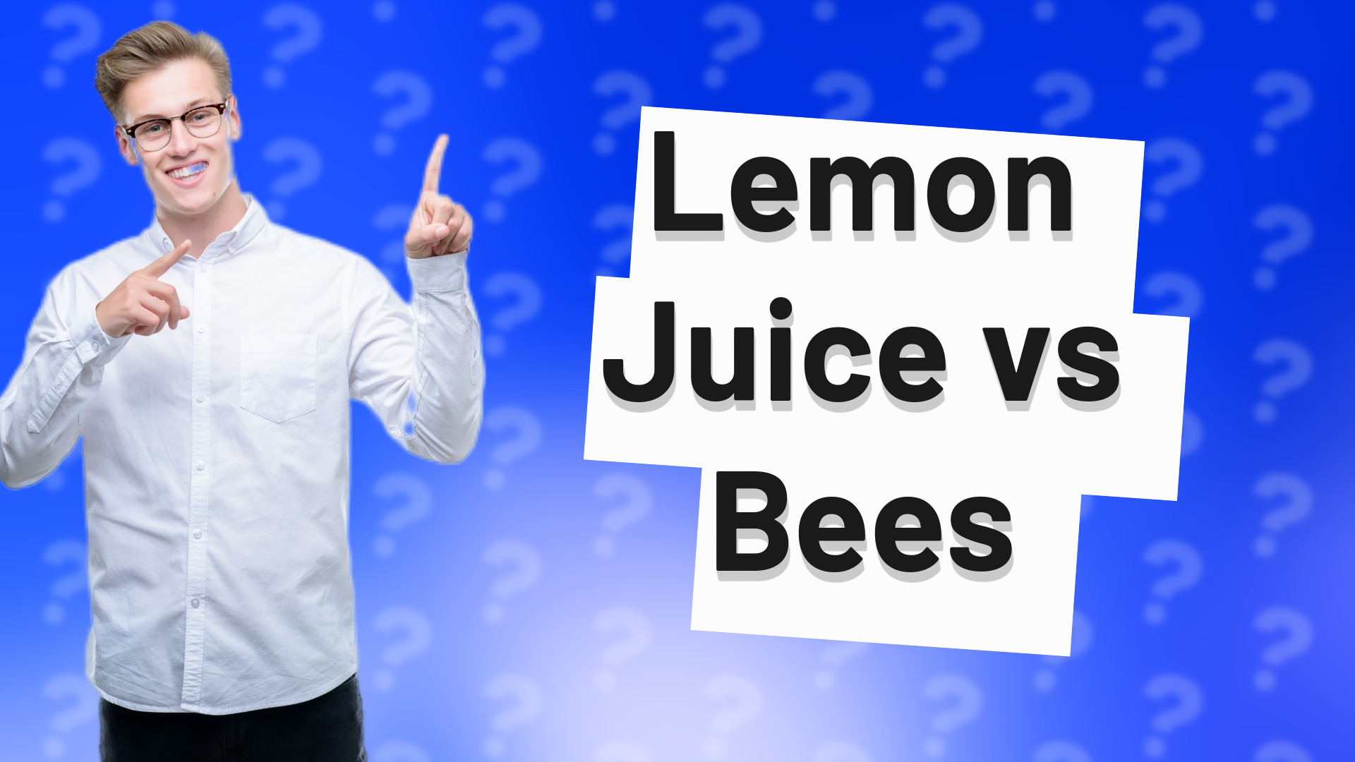 Lemon Juice vs Bees