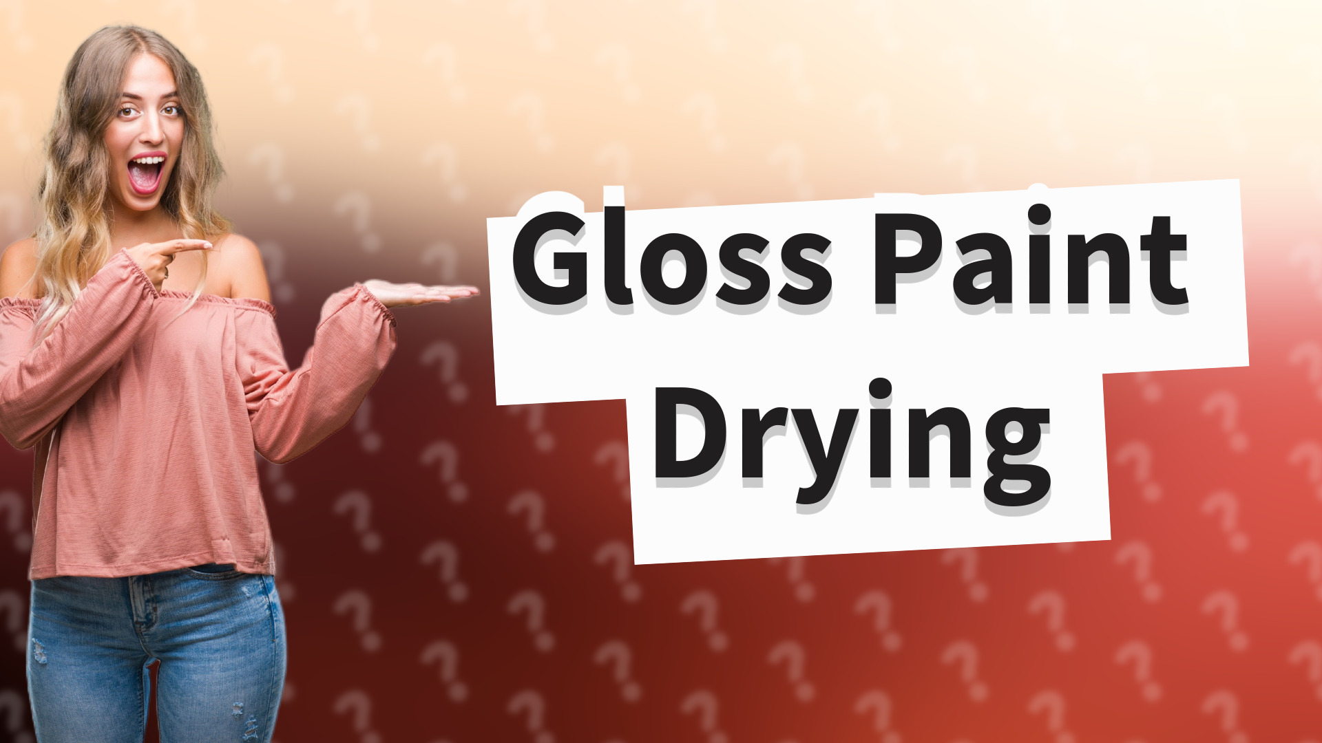 Gloss Paint Drying