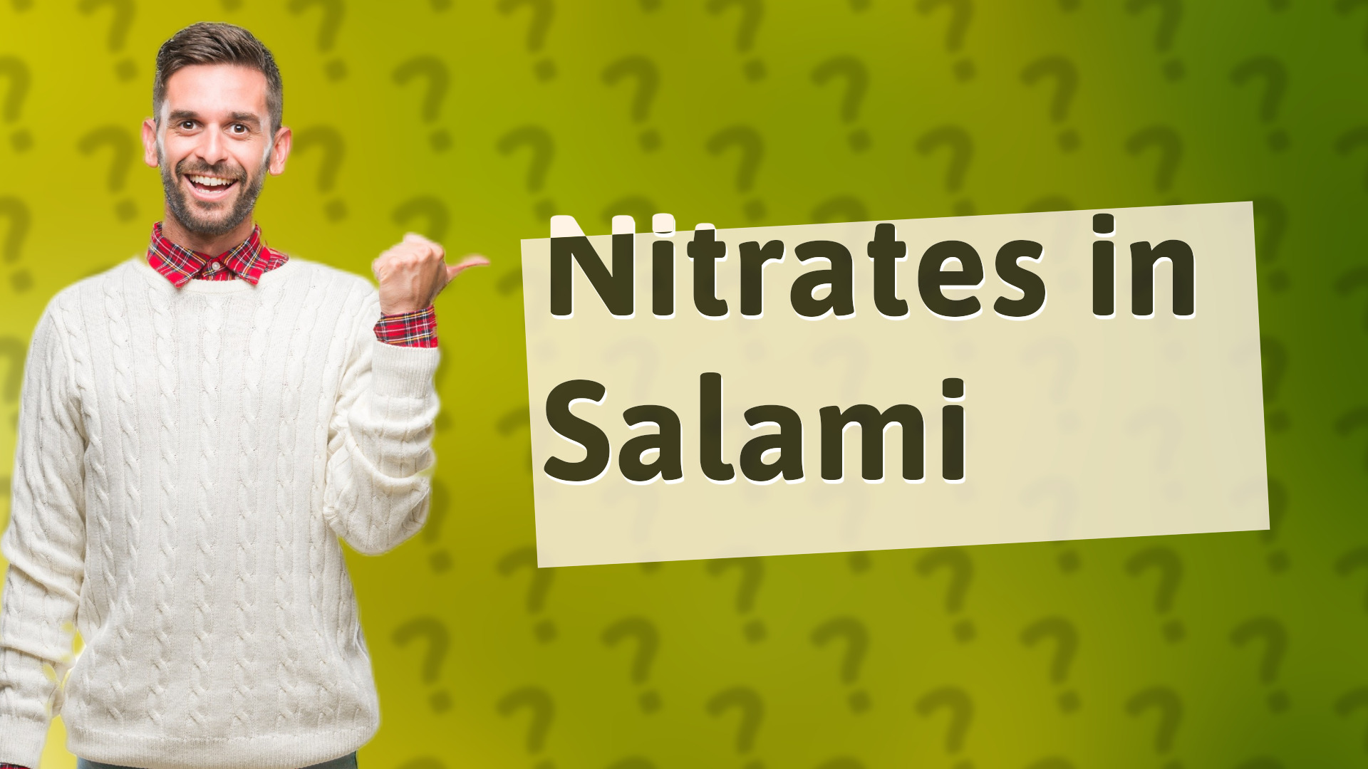 Nitrates in Salami