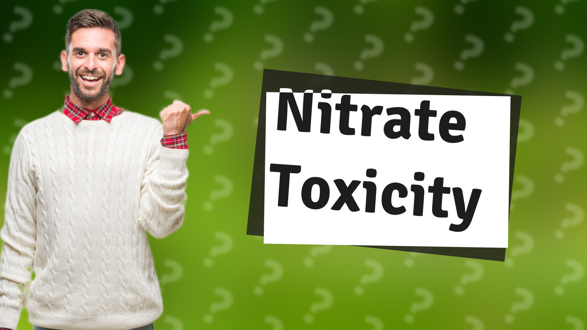 Nitrate Toxicity