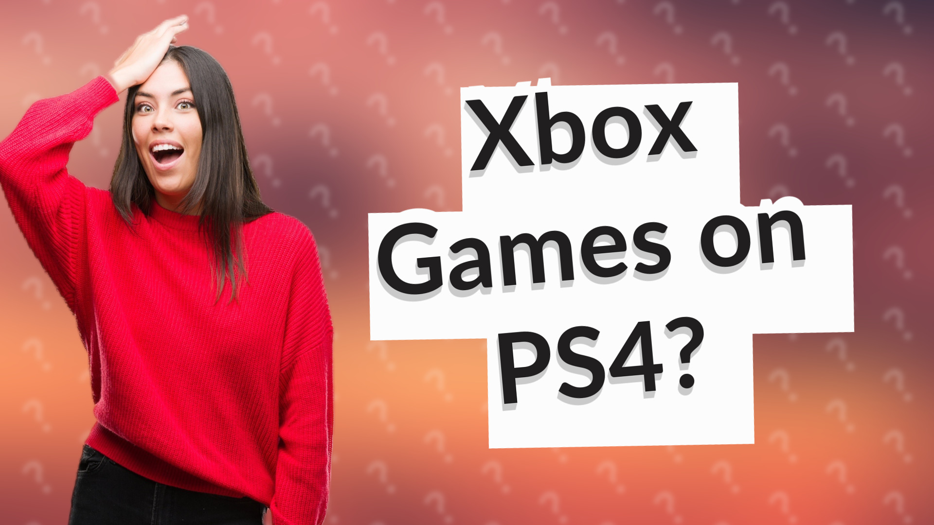 Xbox Games on PS4?
