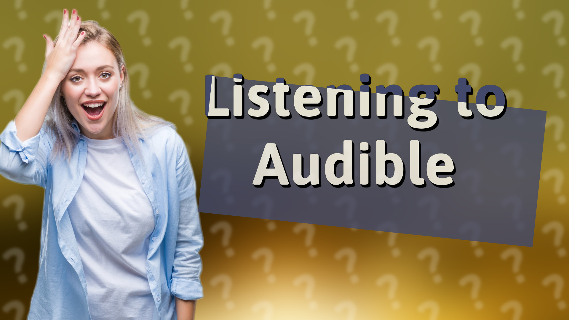 Listening to Audible