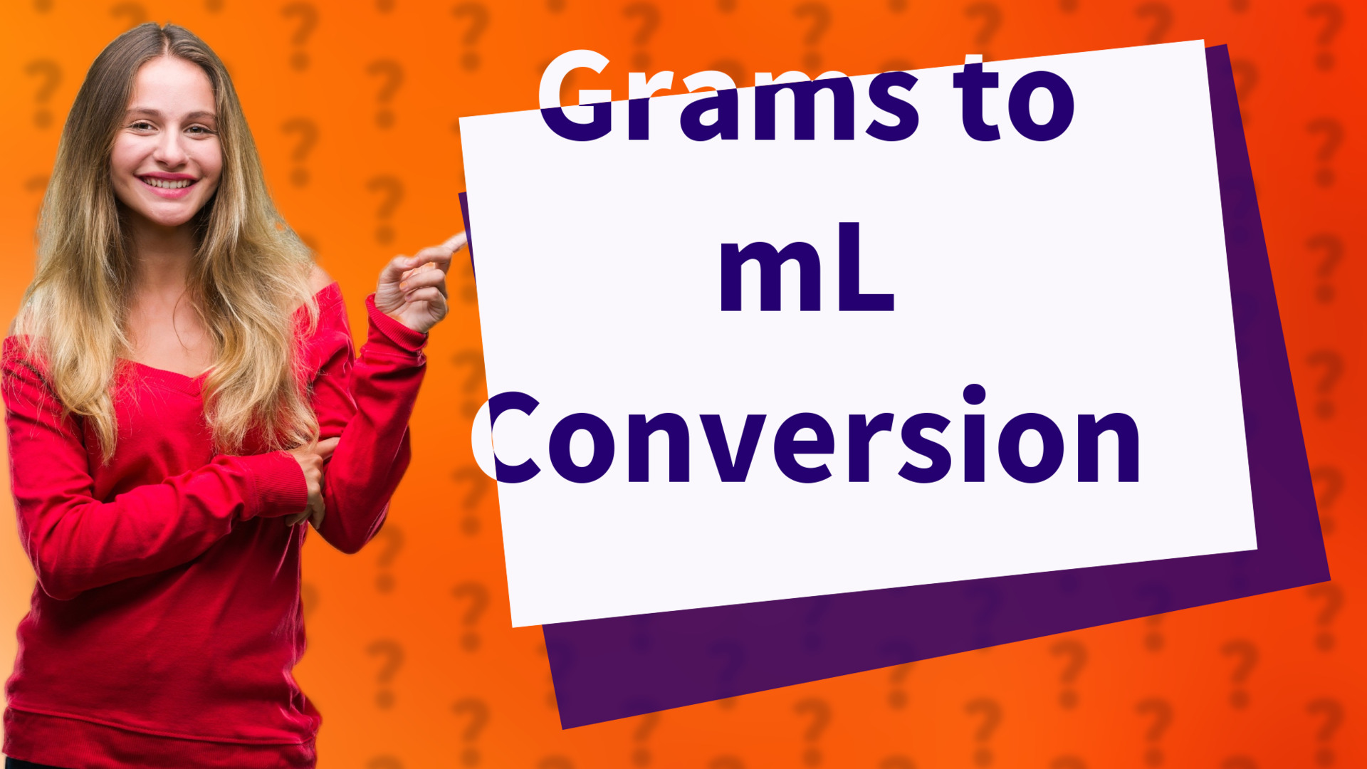 Grams to mL Conversion