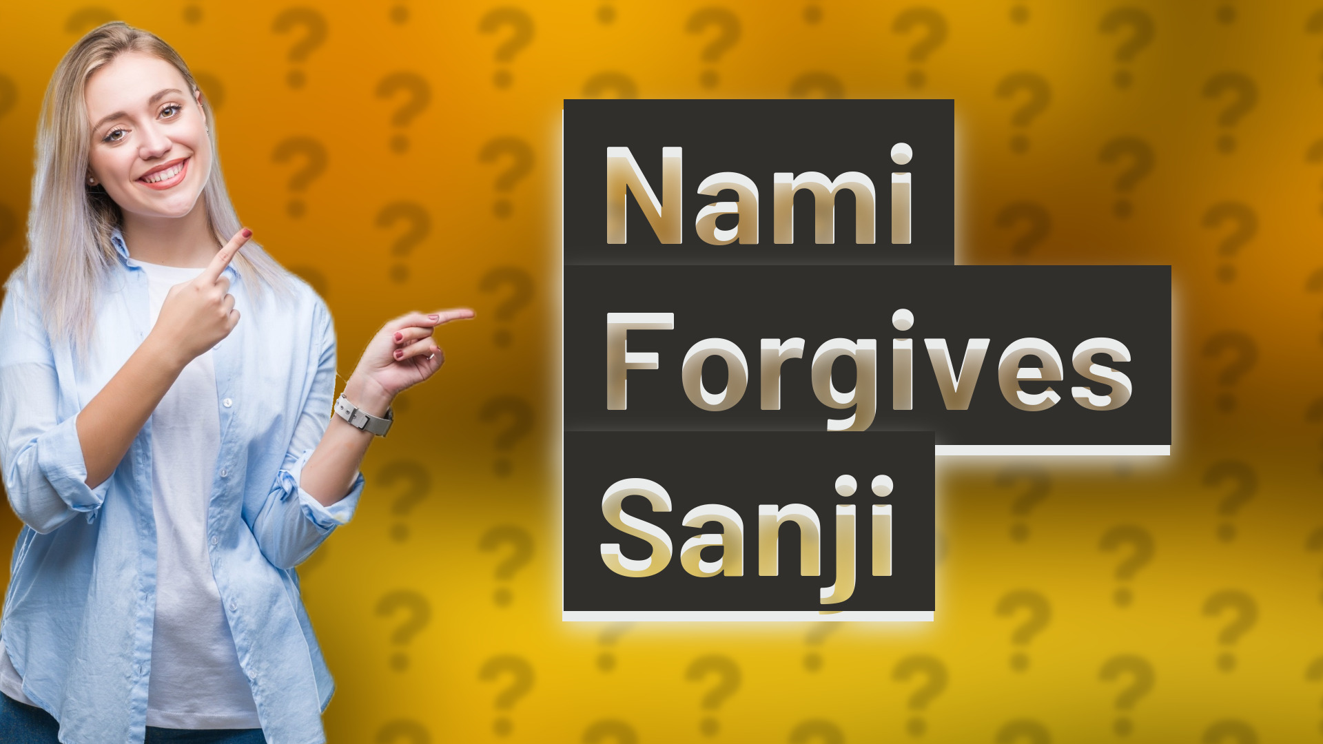 Nami Forgives Sanji