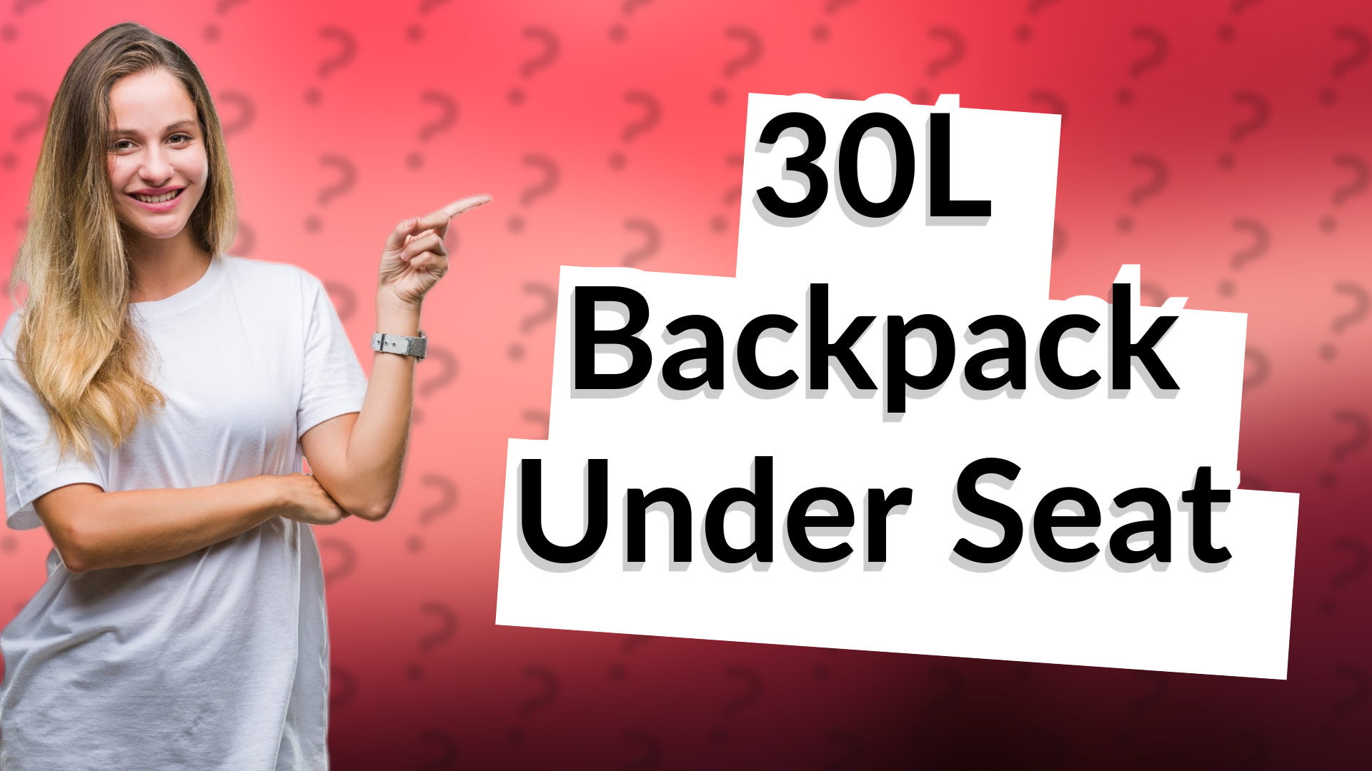 30L Backpack Under Seat