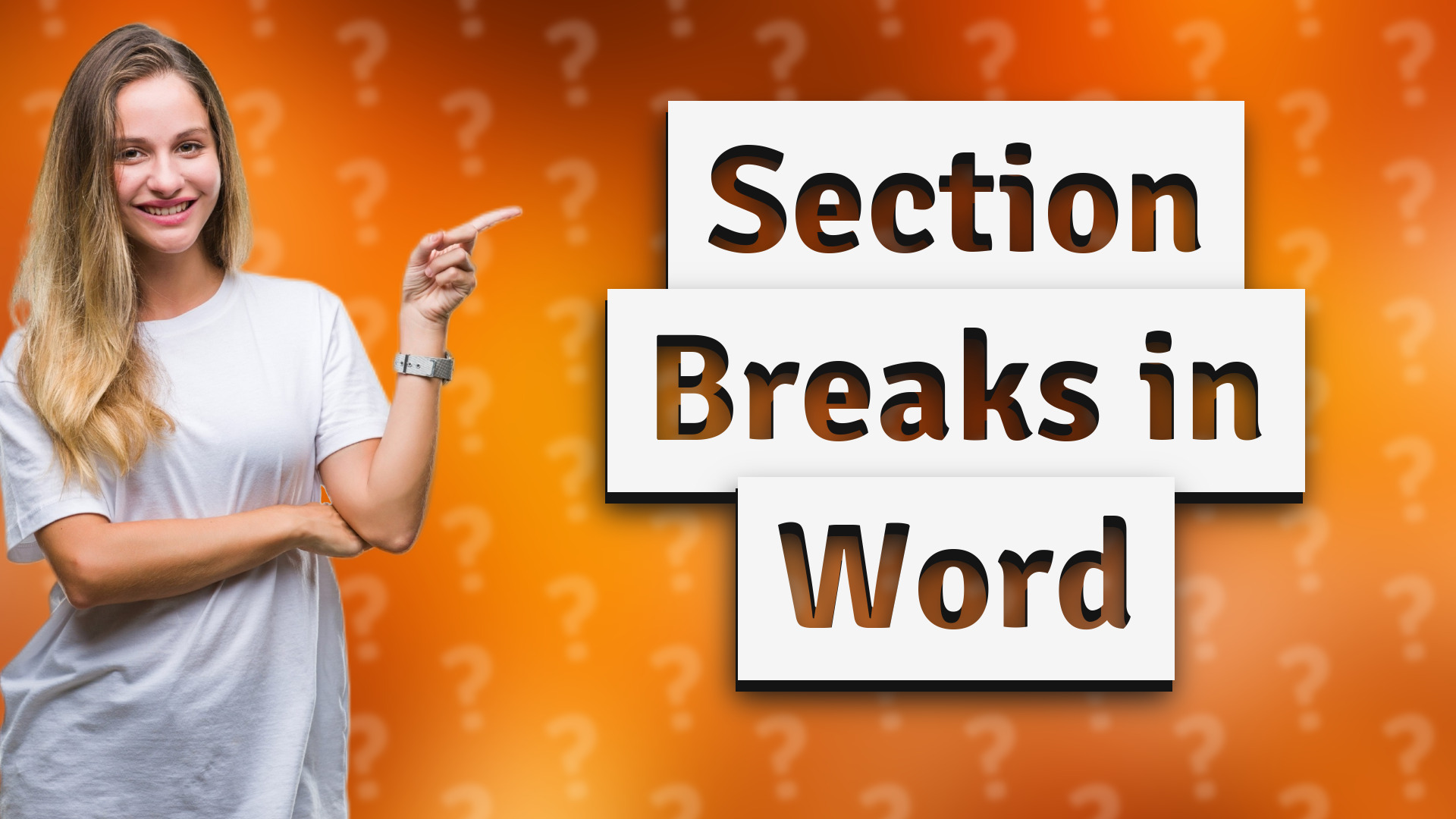 Section Breaks in Word