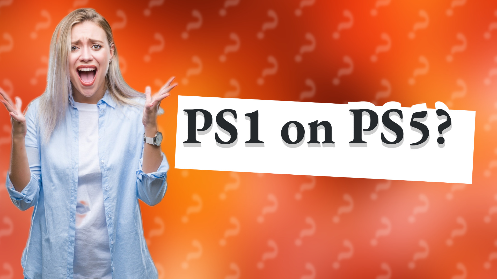 PS1 on PS5?