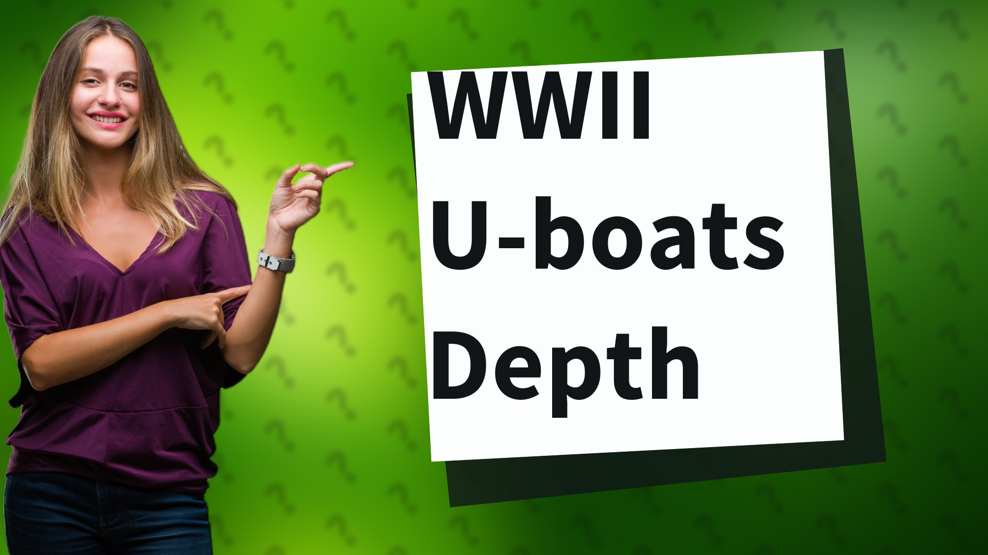 WWII U-boats Depth