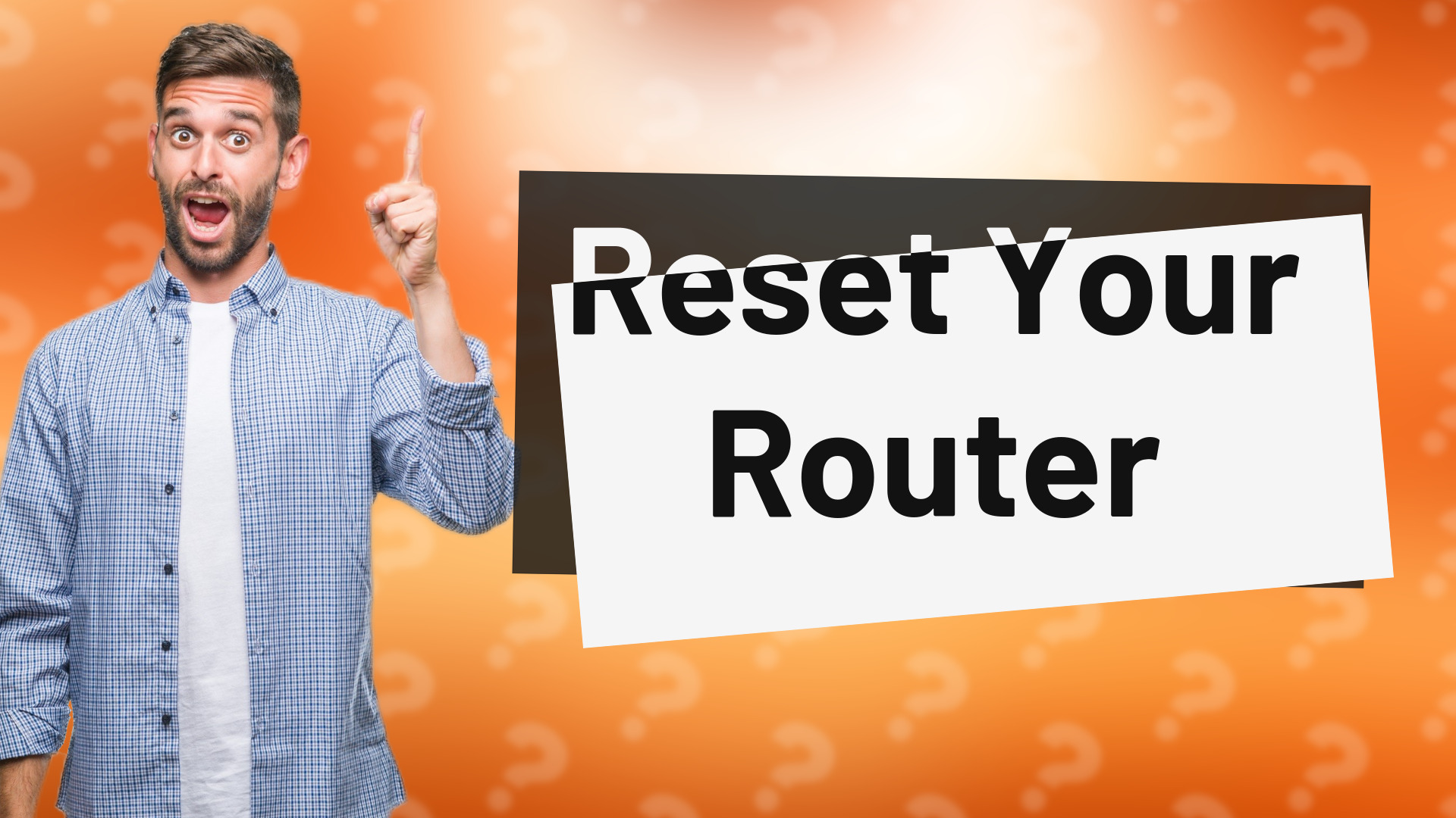 Reset Your Router