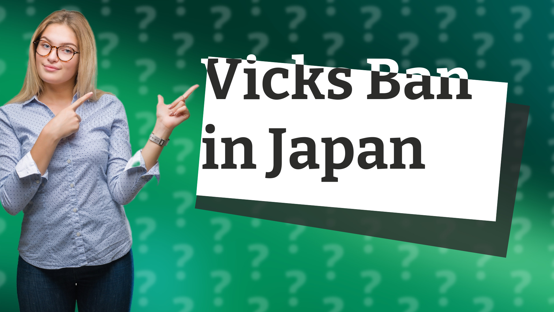 Vicks Ban in Japan