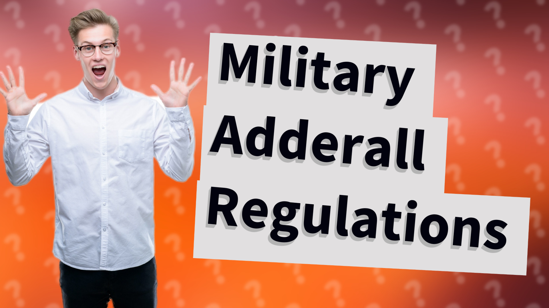 Military Adderall Regulations
