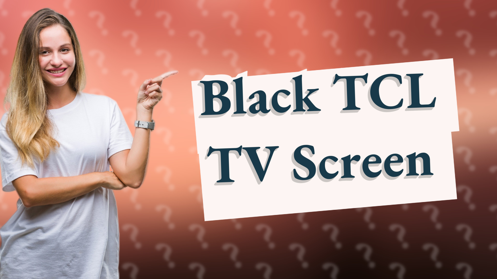 Black TCL TV Screen