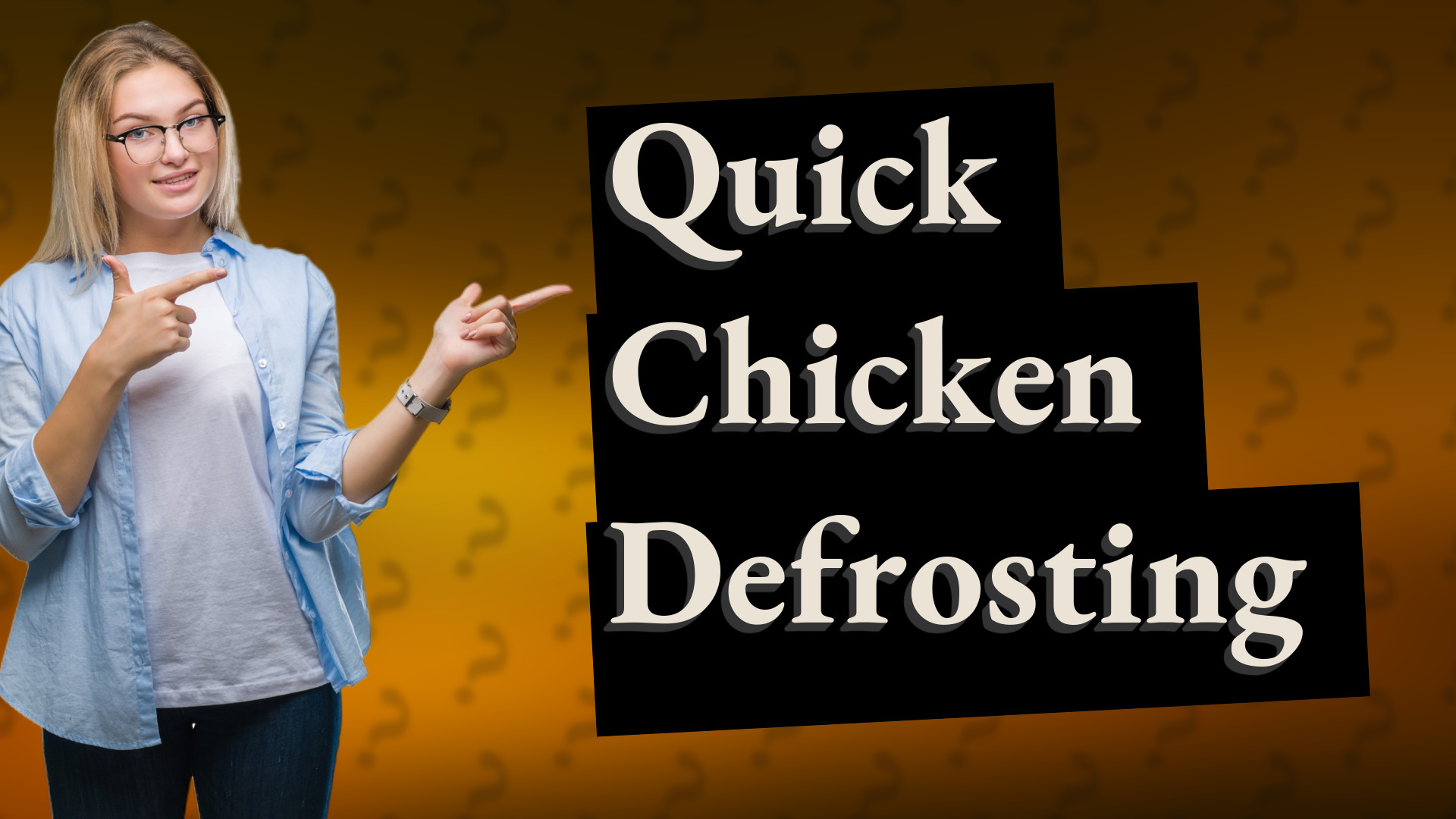 Quick Chicken Defrosting