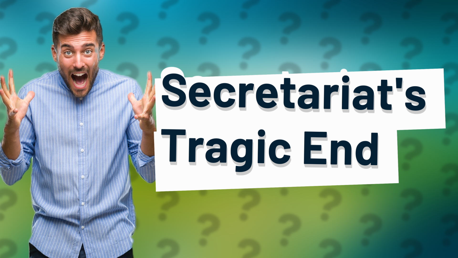 Secretariat's Tragic End
