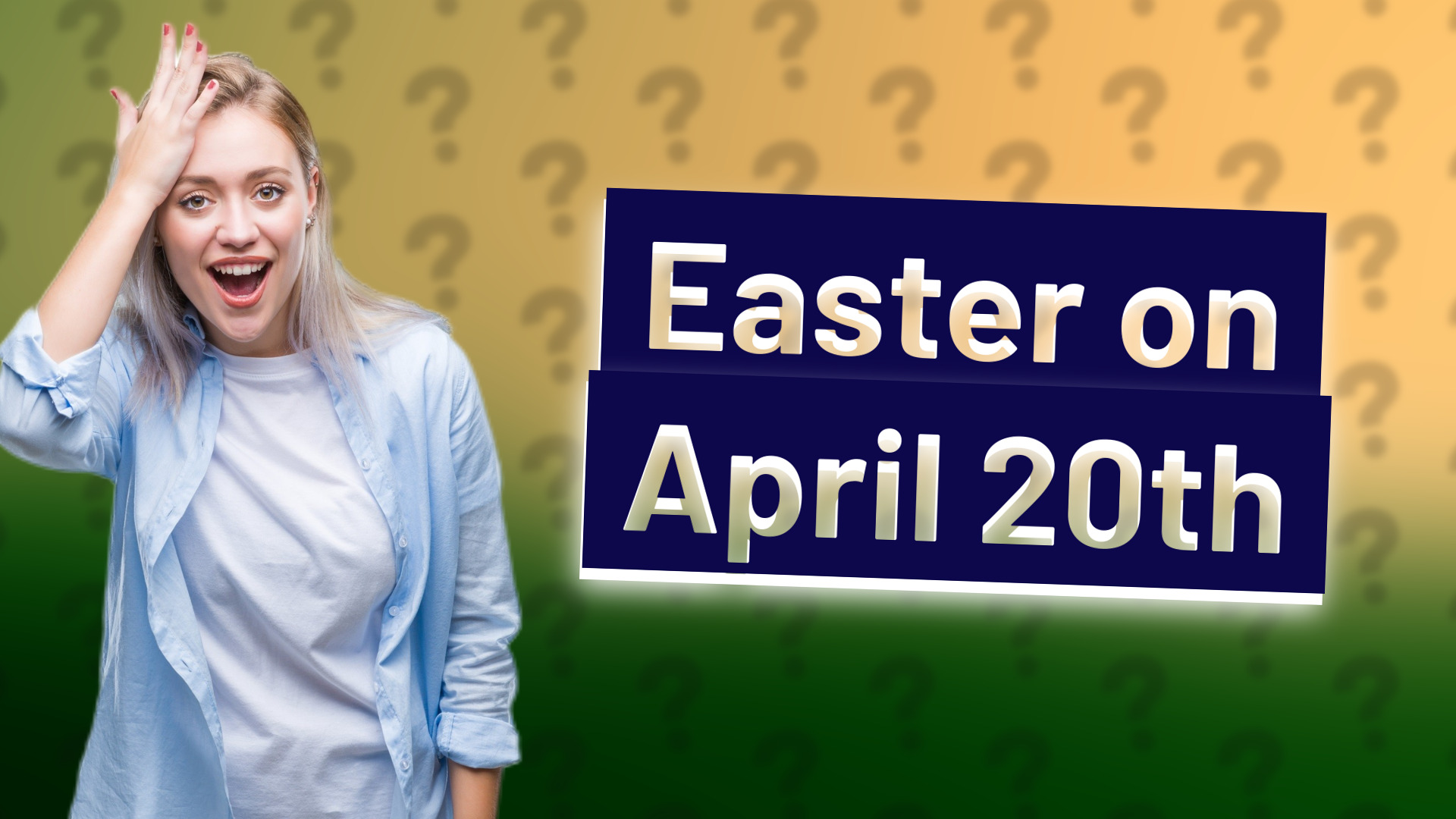 Easter on April 20th