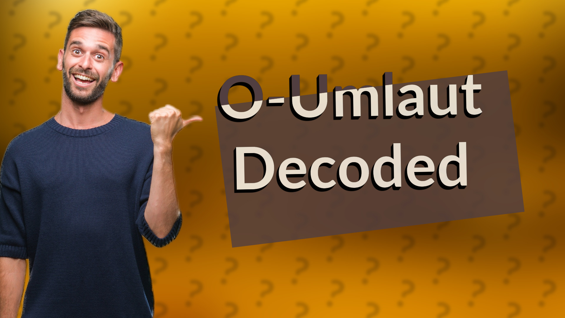 O-Umlaut Decoded