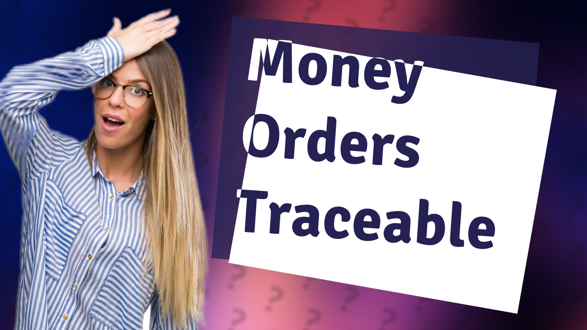 Money Orders Traceable