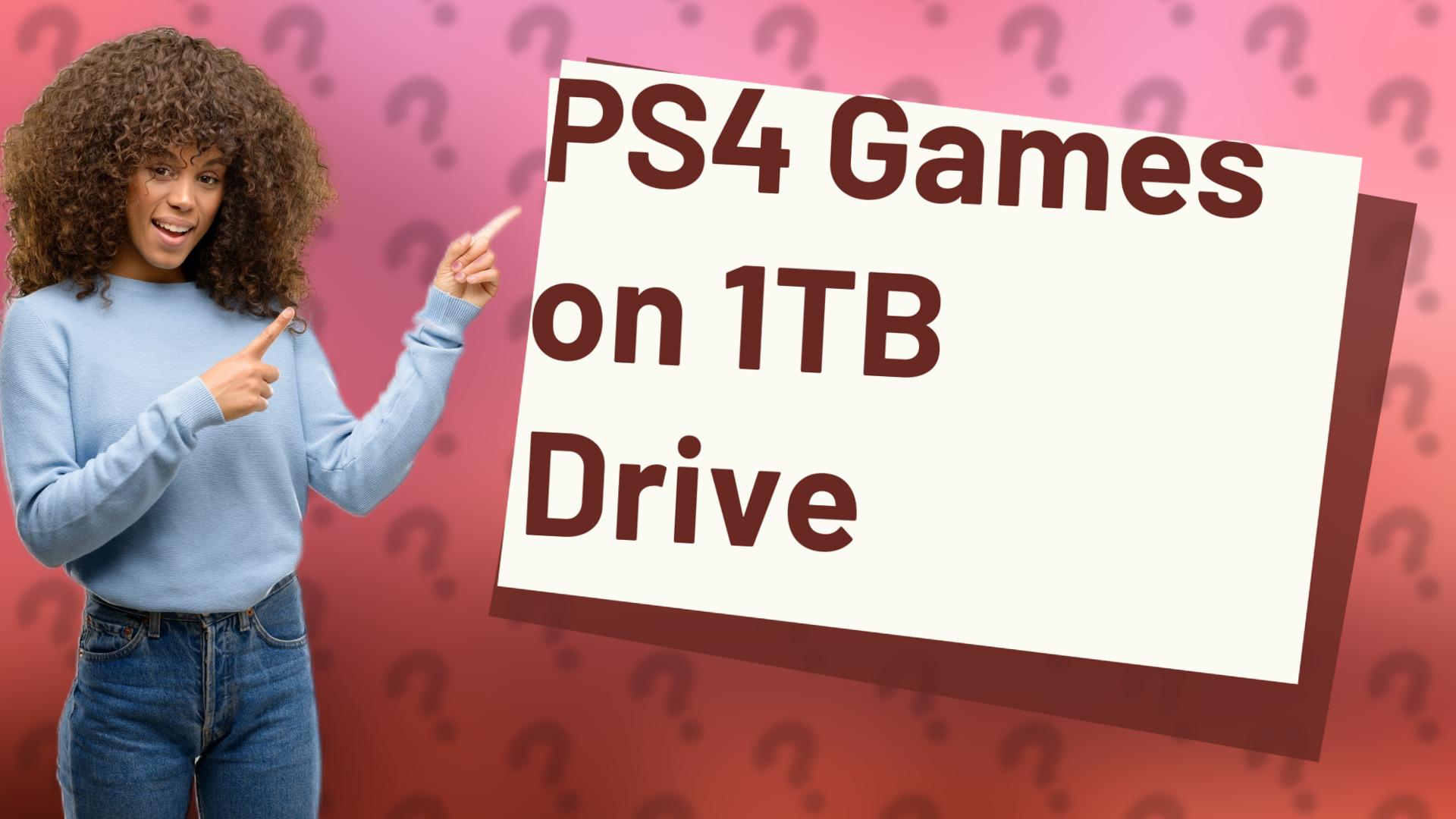 PS4 Games on 1TB Drive