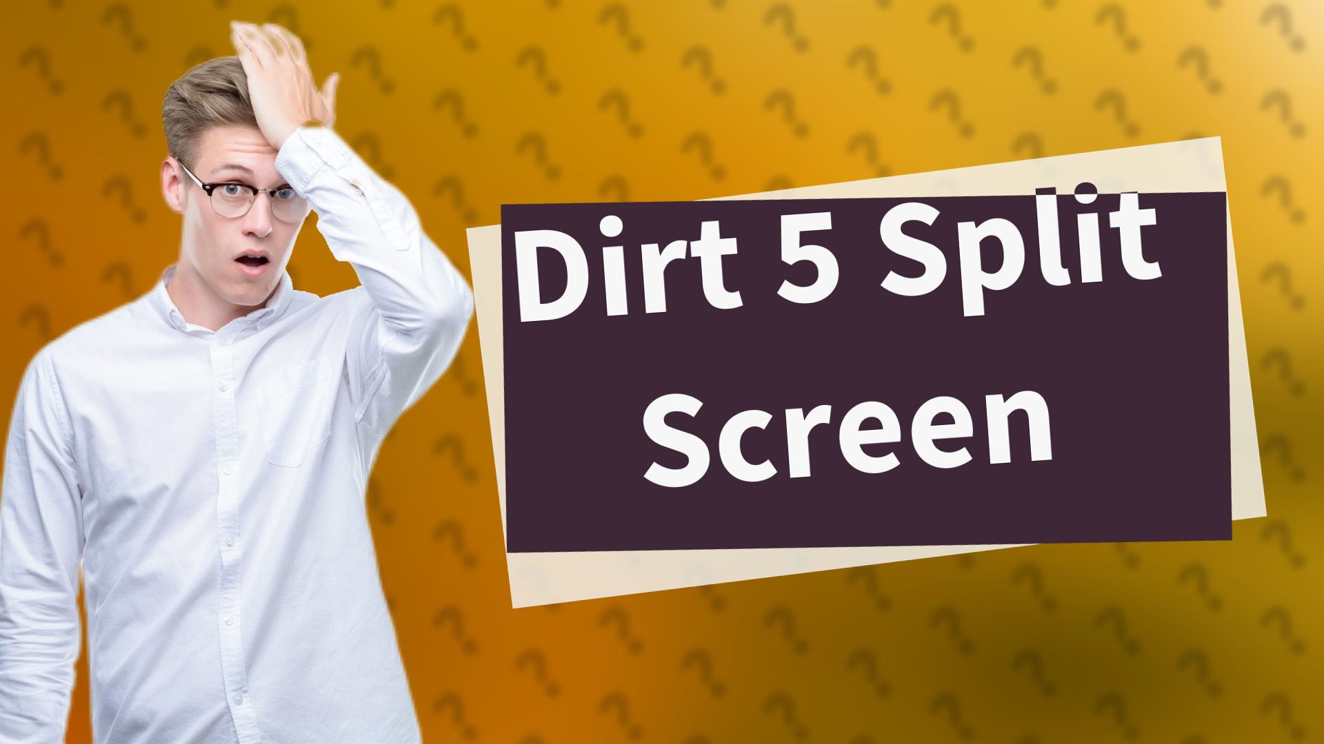 Dirt 5 Split Screen