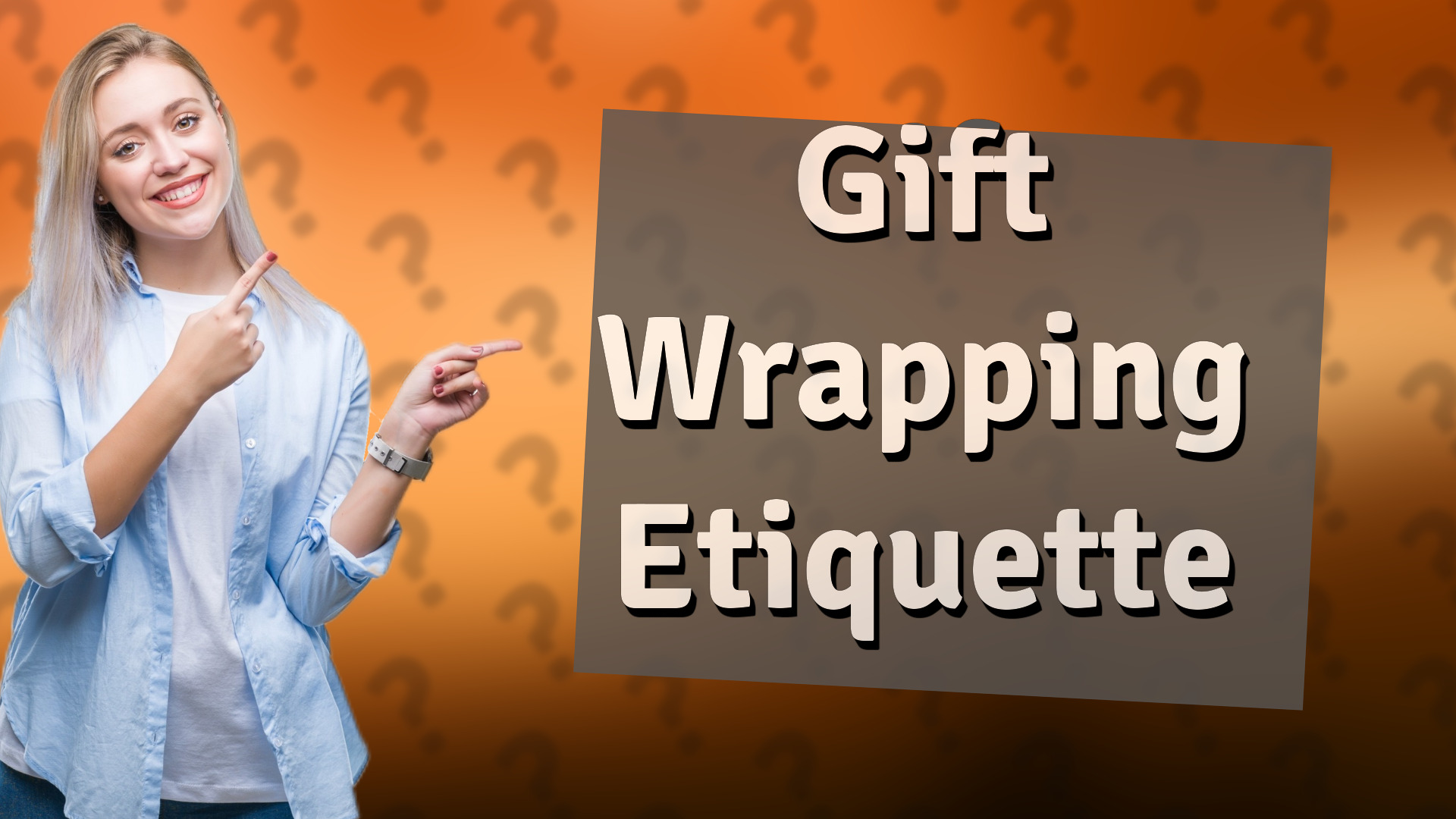 Gift Wrapping Etiquette
