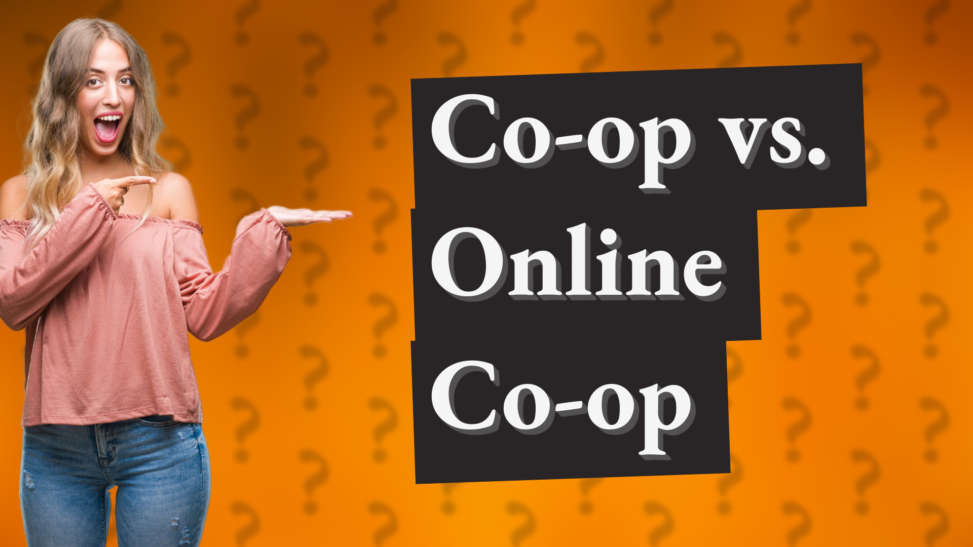 Co-op vs. Online Co-op