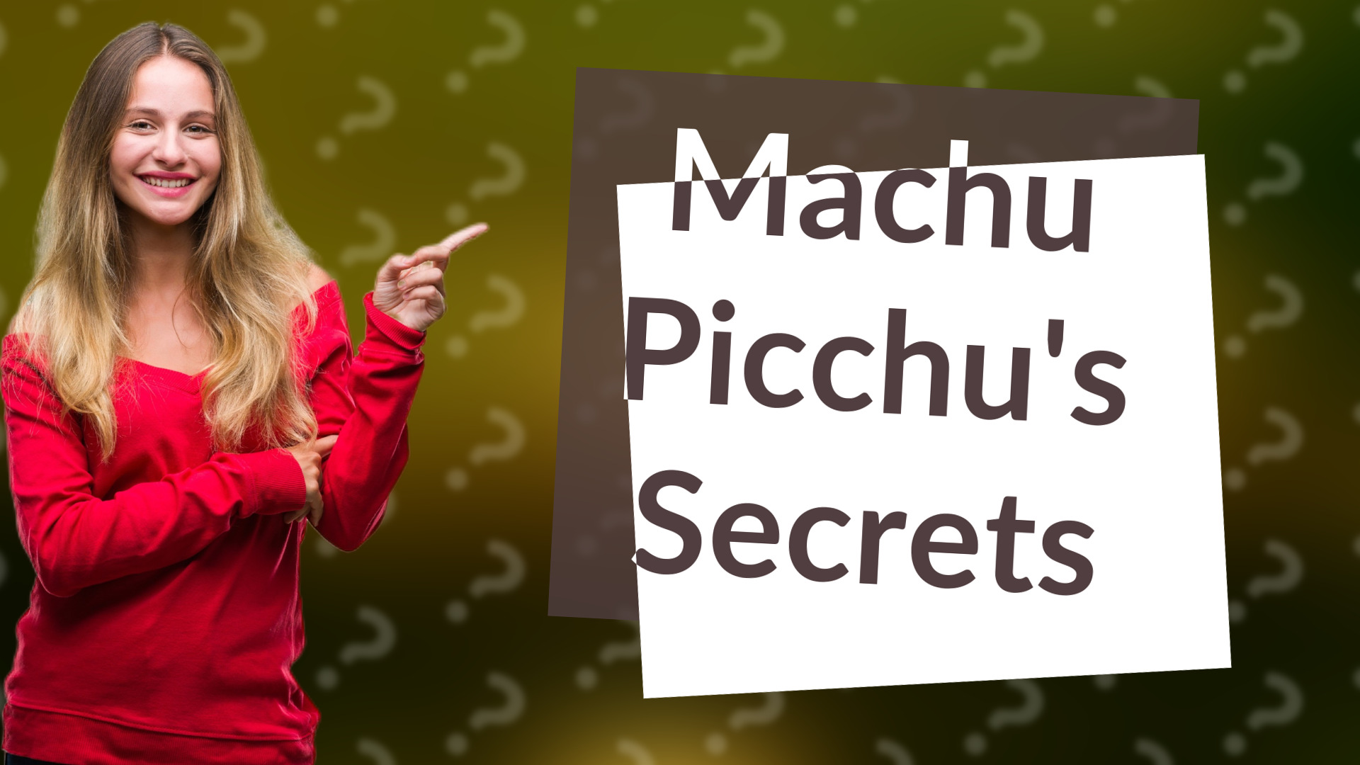 Machu Picchu's Secrets