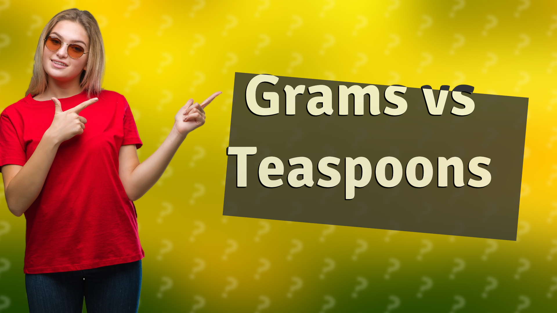 Grams vs Teaspoons