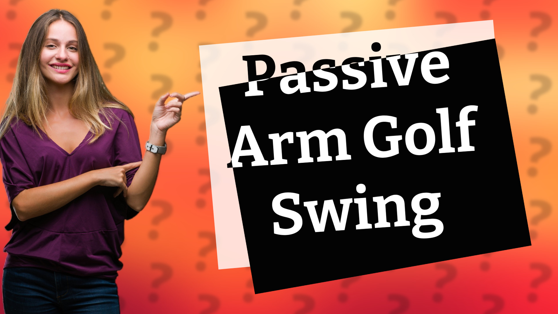 Passive Arm Golf Swing