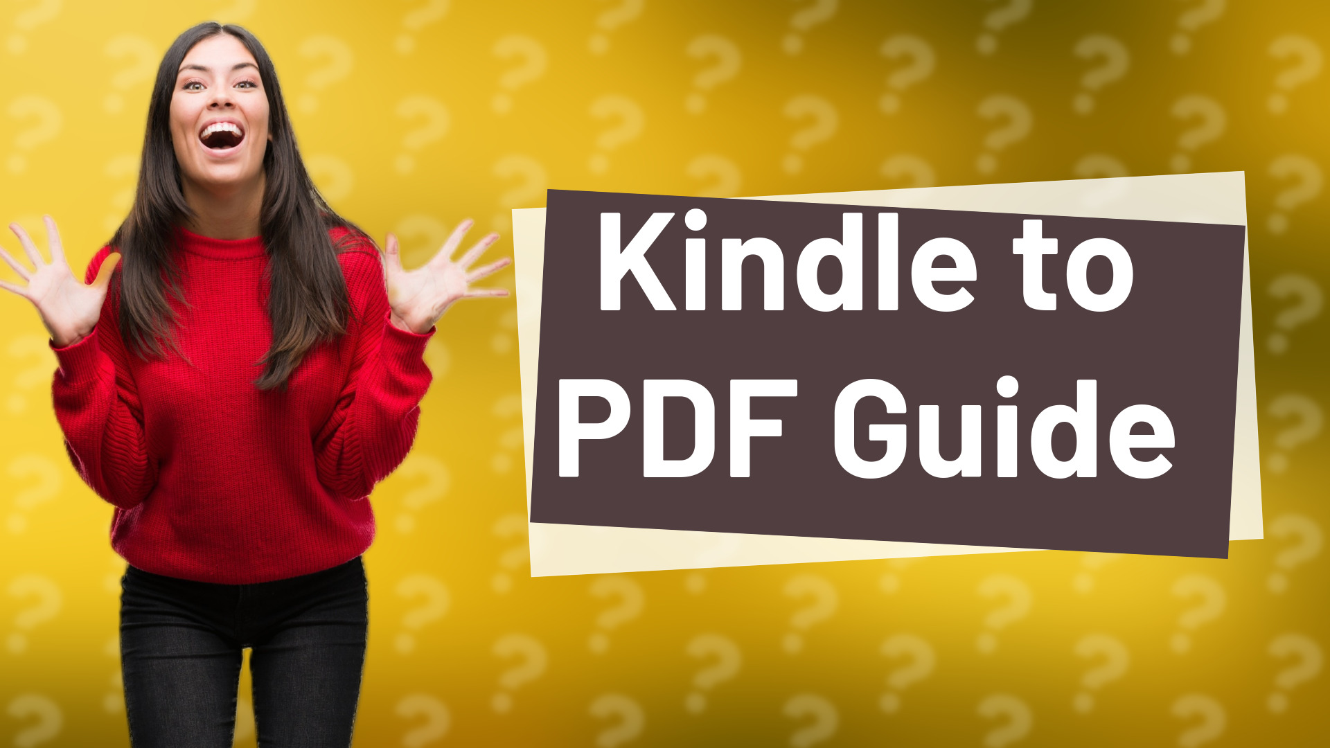 Kindle to PDF Guide