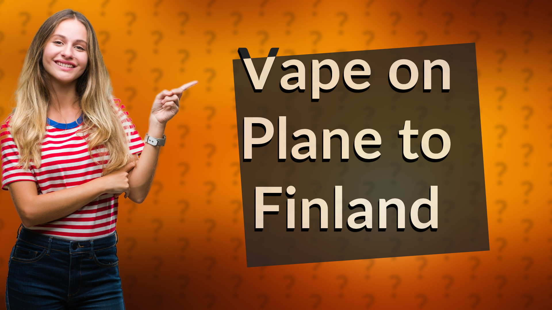 Vape on Plane to Finland