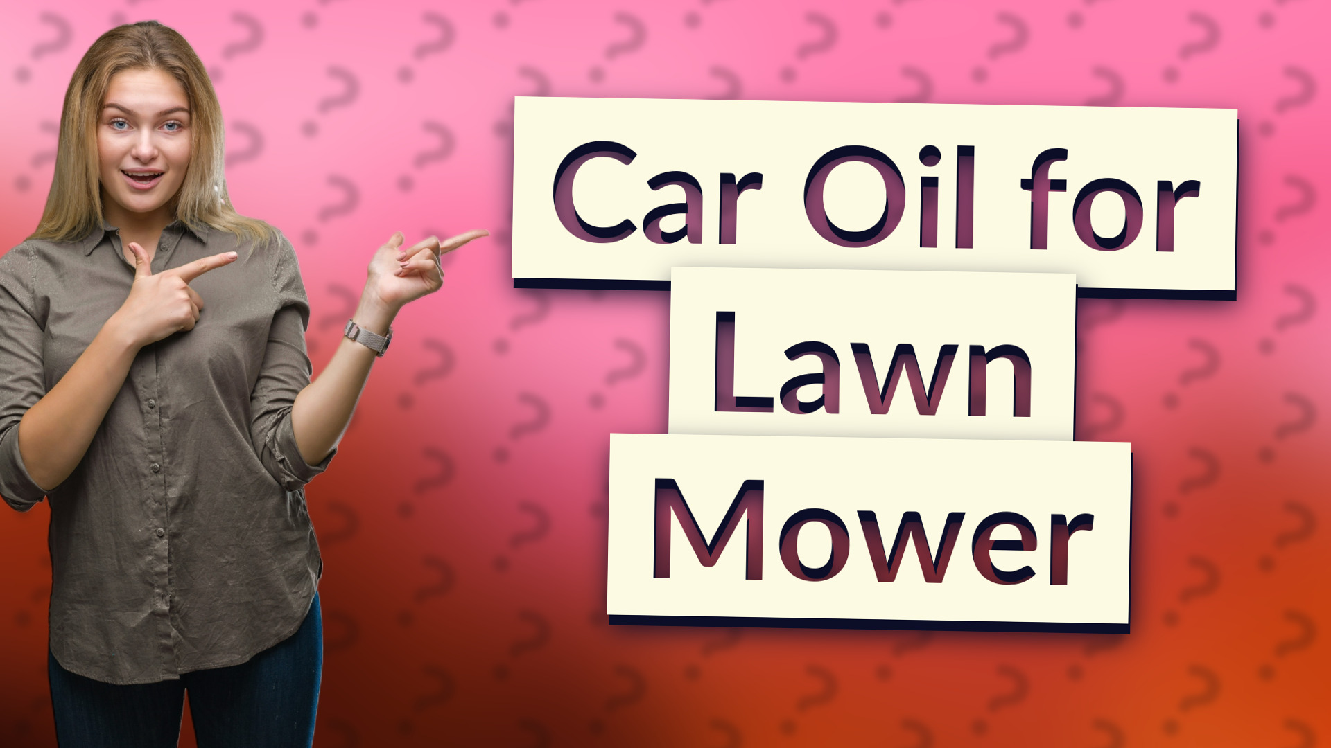 Car Oil for Lawn Mower