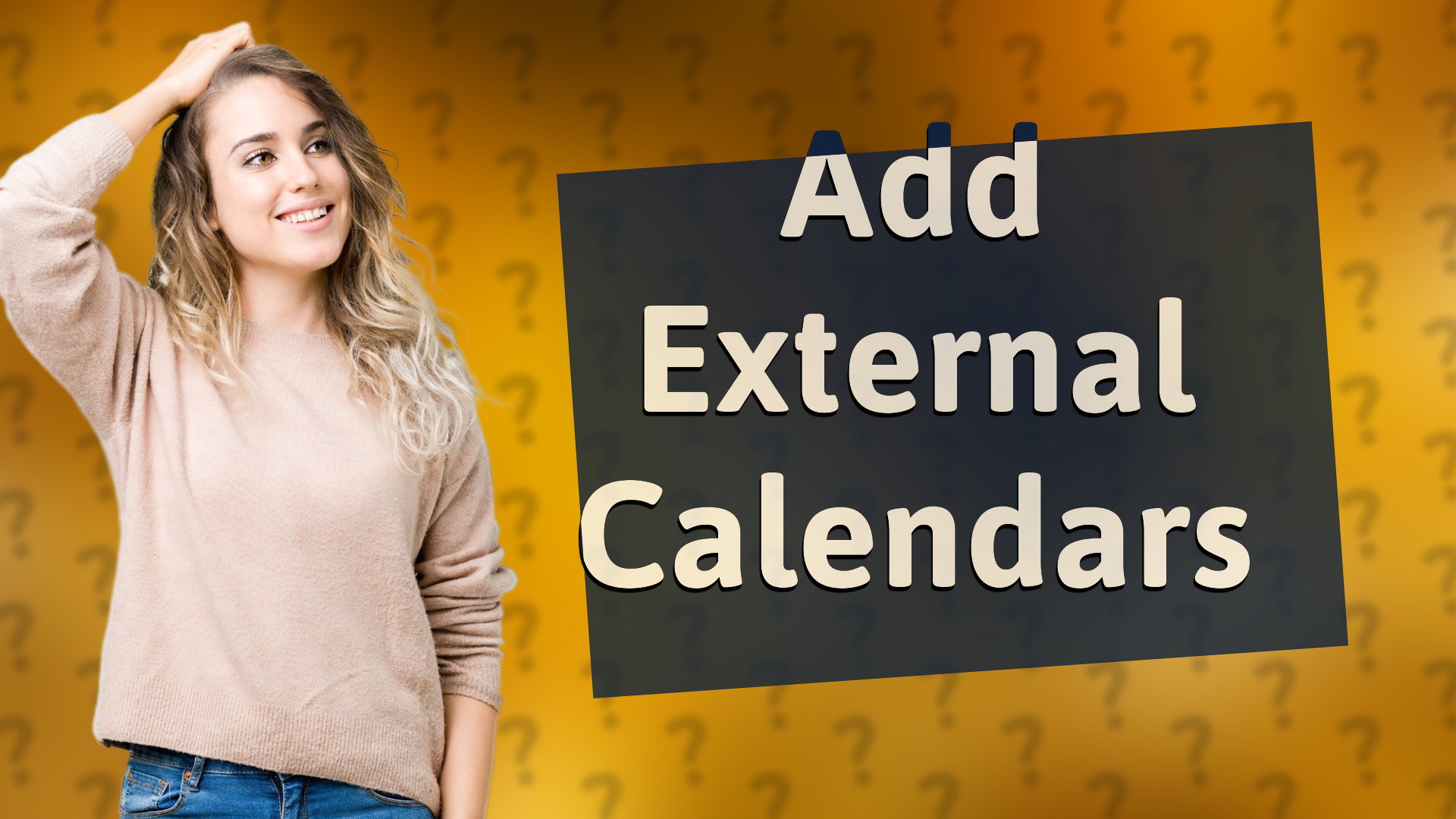 Add External Calendars