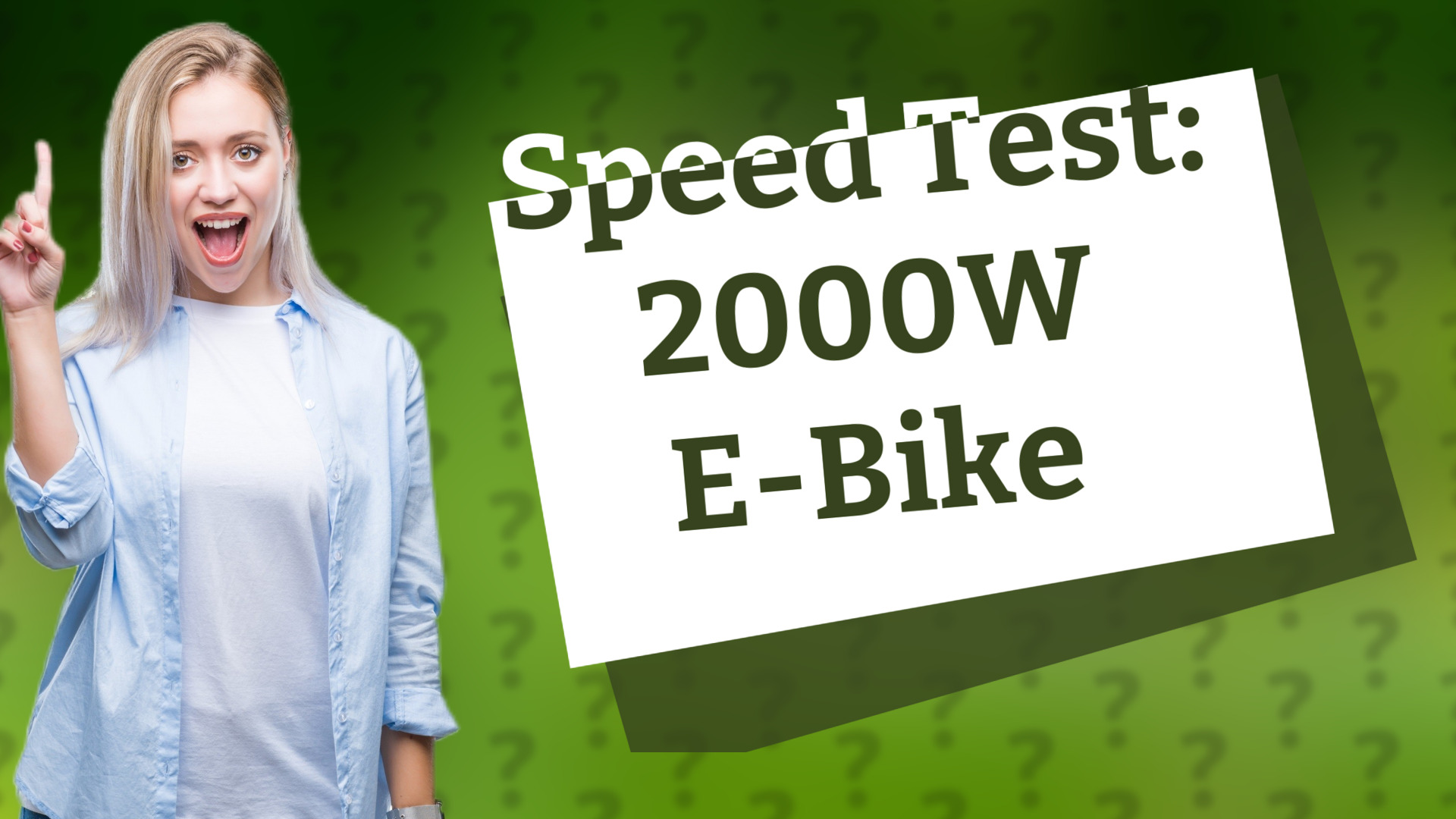Speed Test: 2000W E-Bike