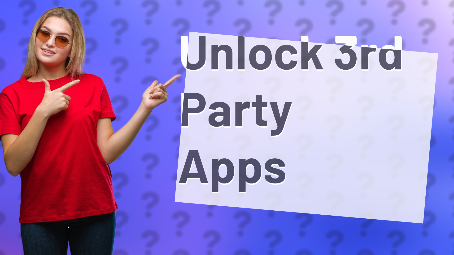 Unlock 3rd Party Apps