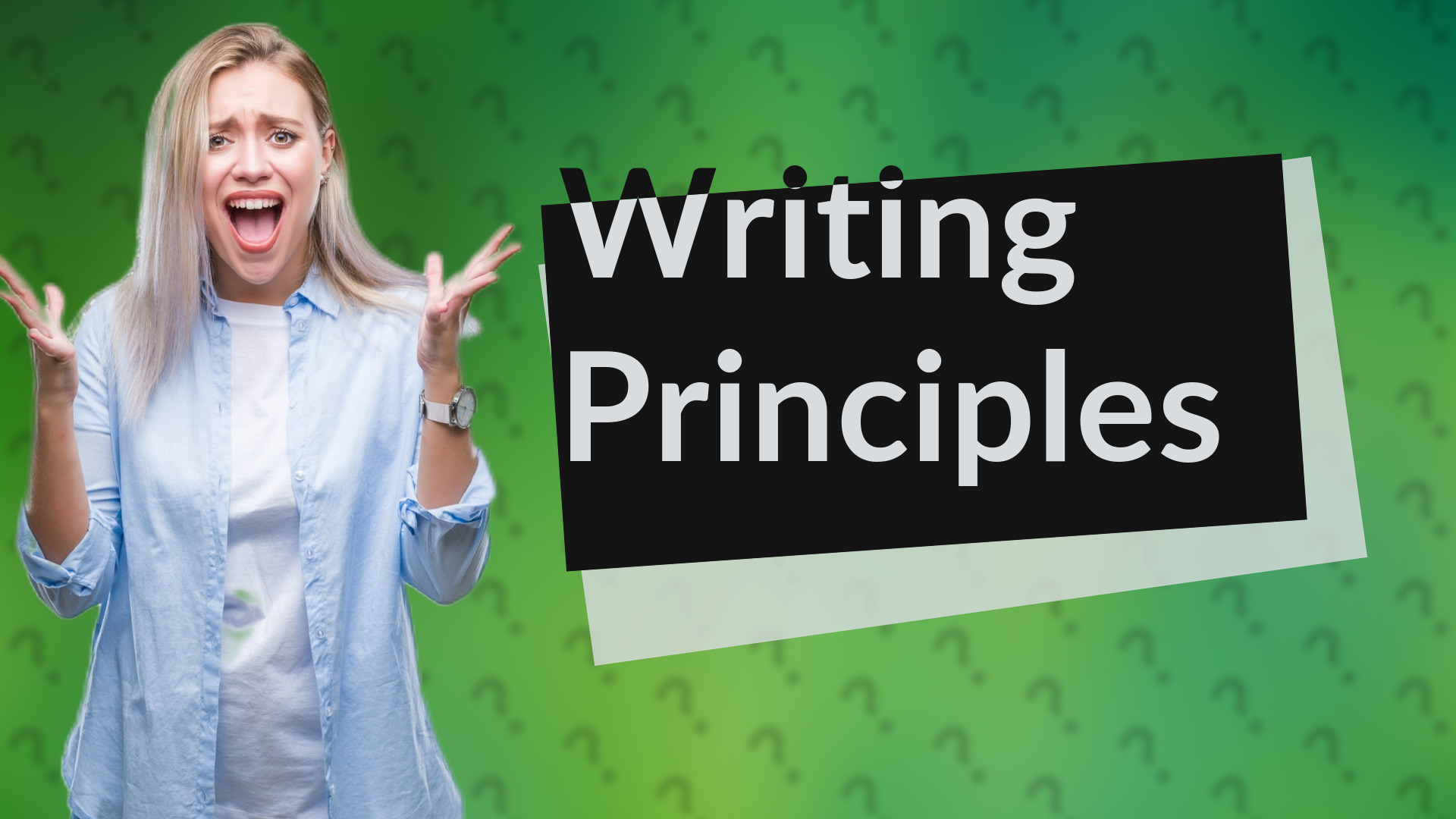 Writing Principles