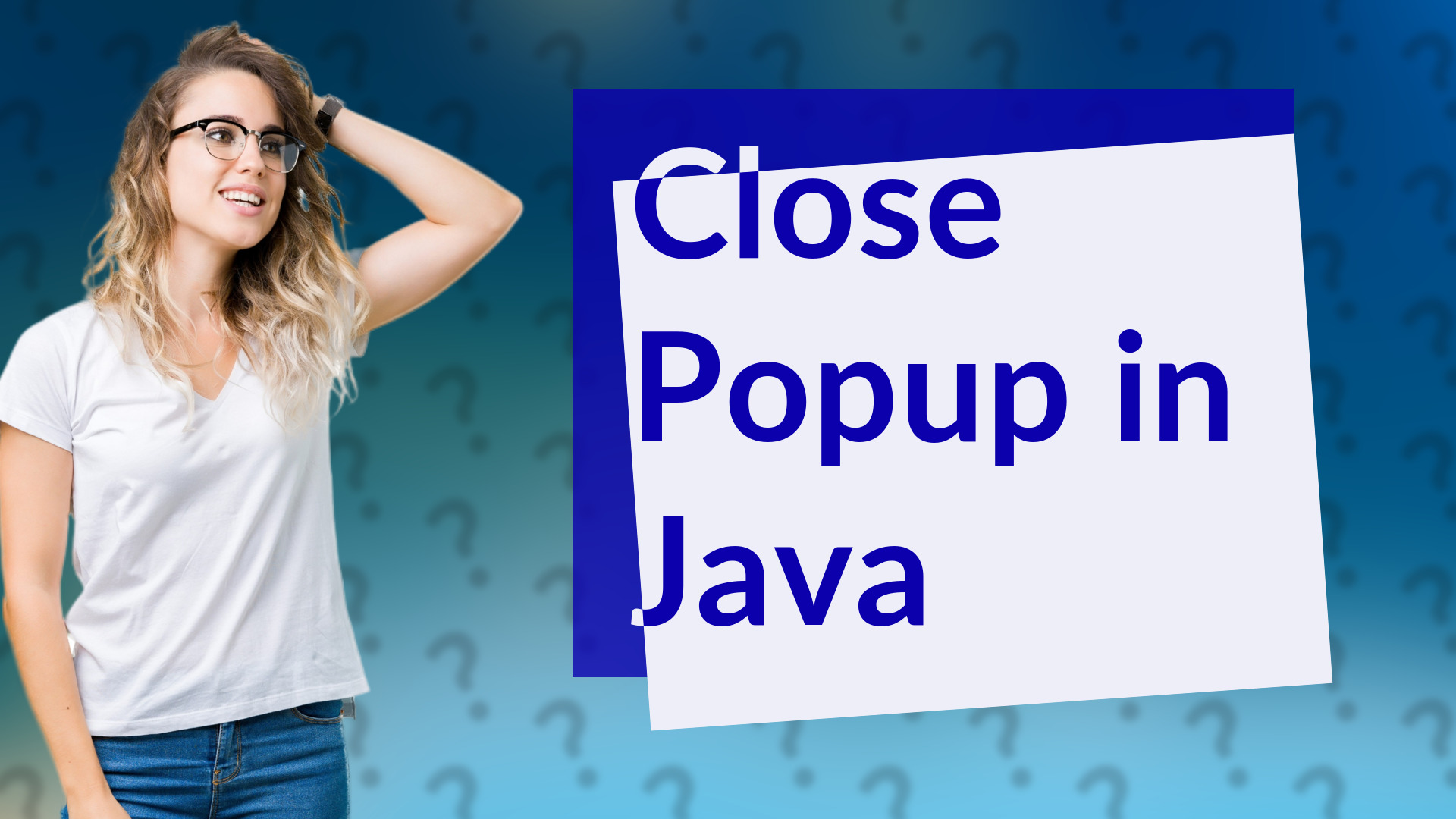 Close Popup in Java