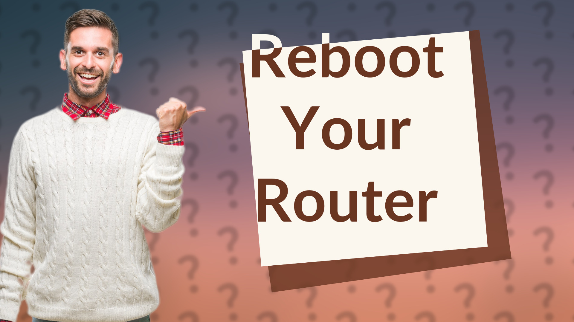 Reboot Your Router