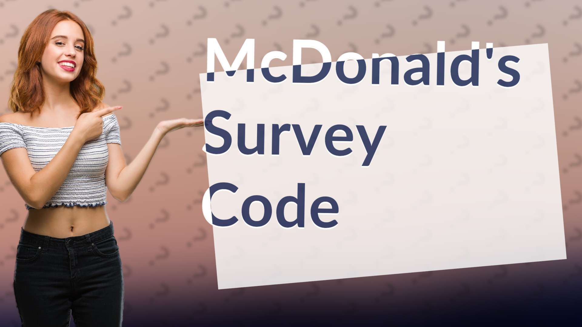 McDonald's Survey Code