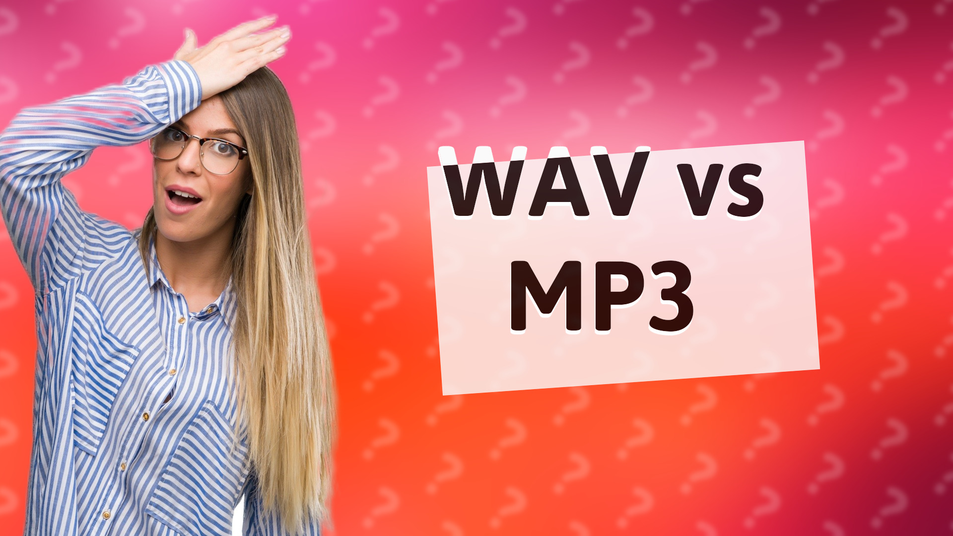 WAV vs MP3