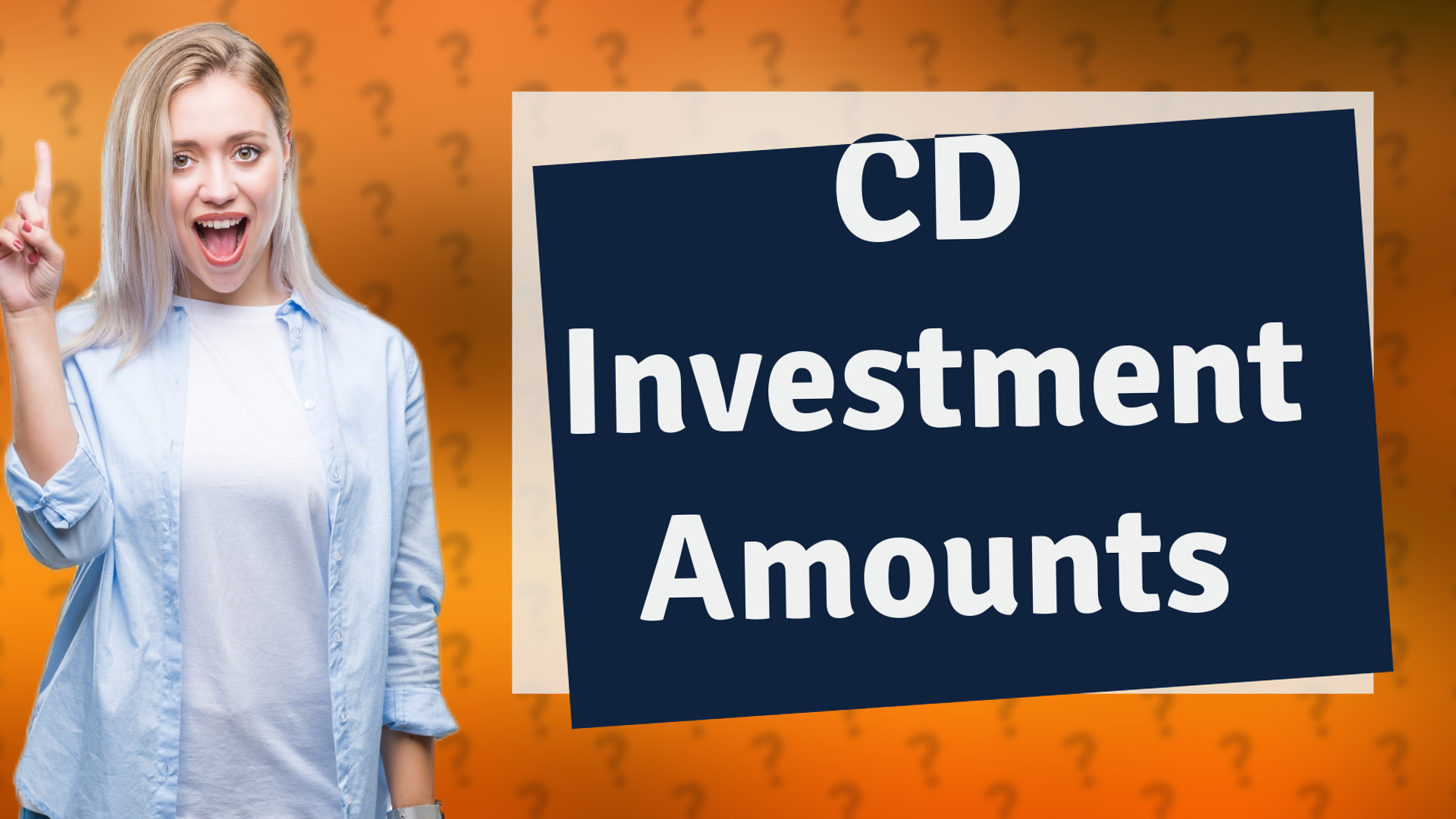 CD Investment Amounts