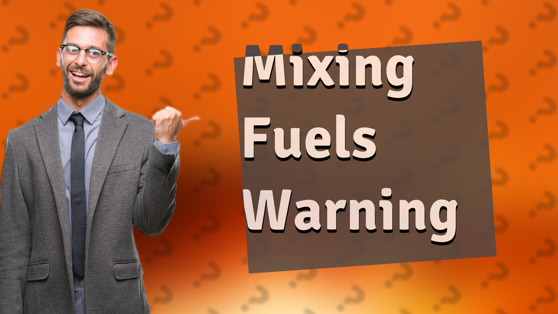 Mixing Fuels Warning