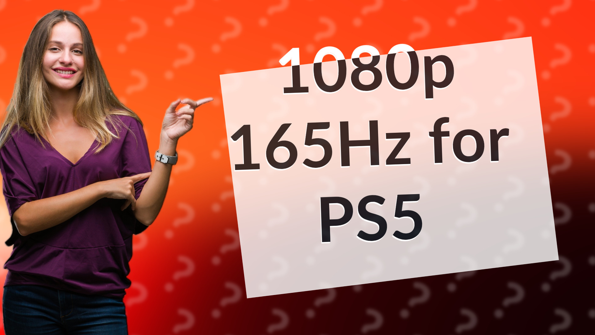 1080p 165Hz for PS5