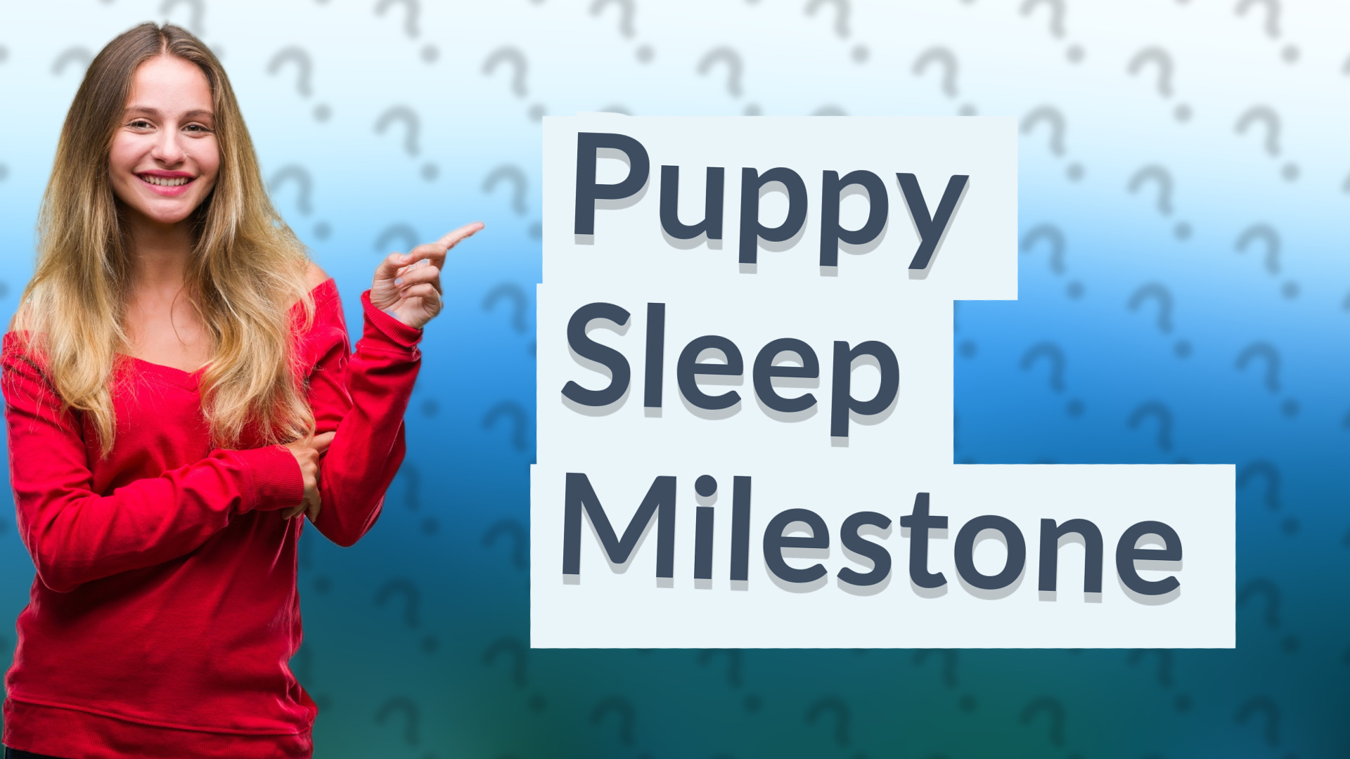 Puppy Sleep Milestone