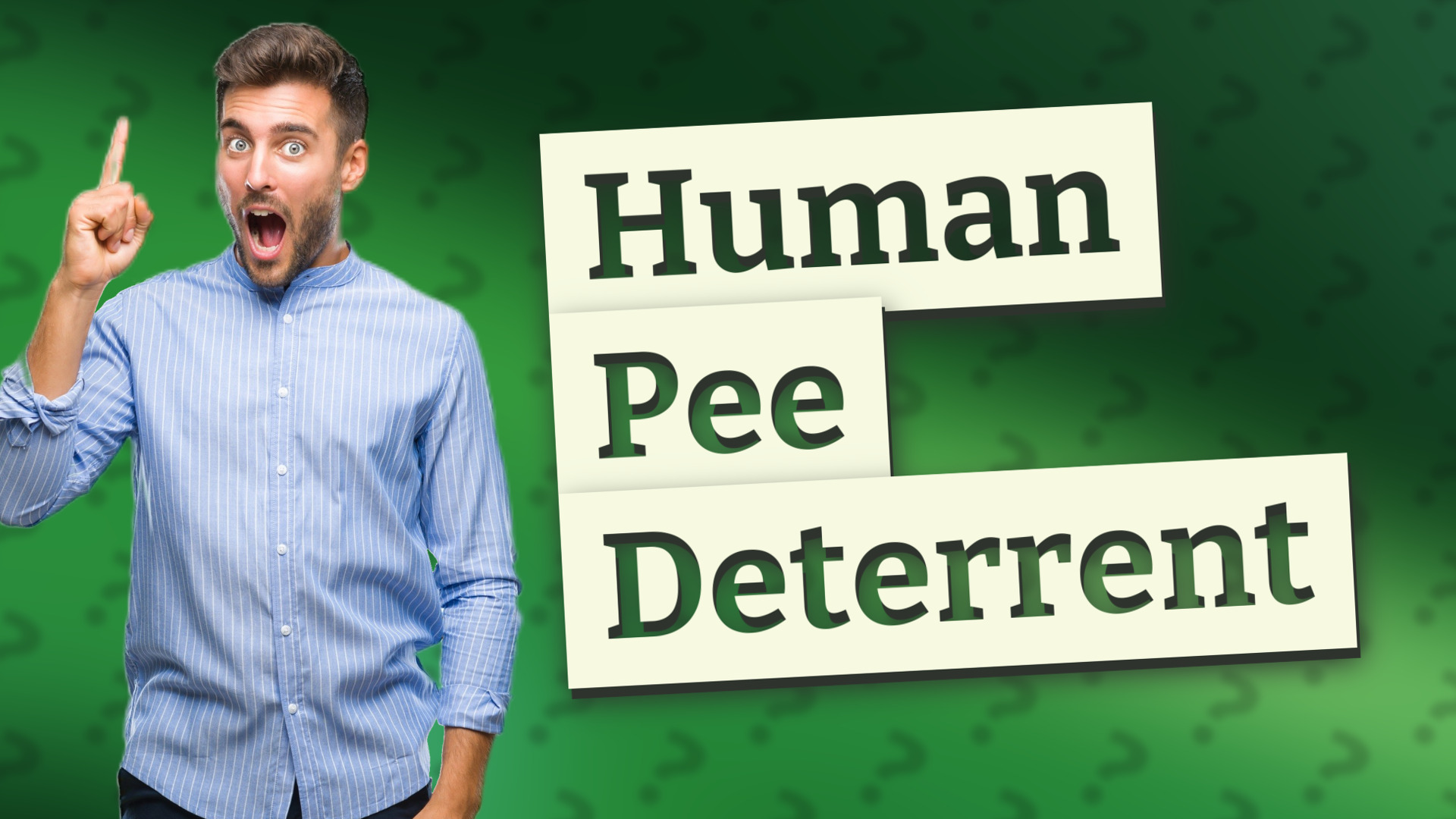 Human Pee Deterrent