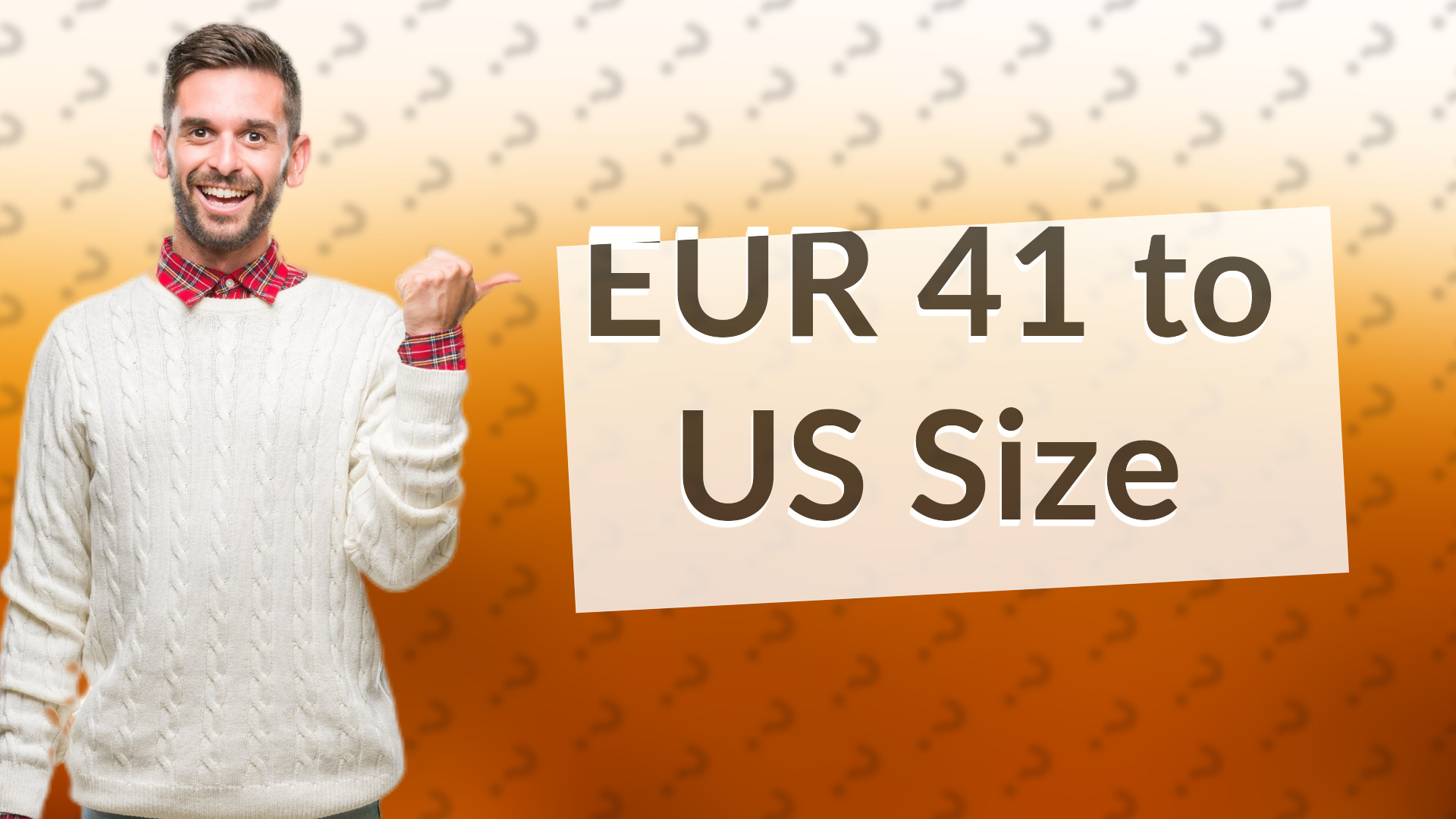 EUR 41 to US Size