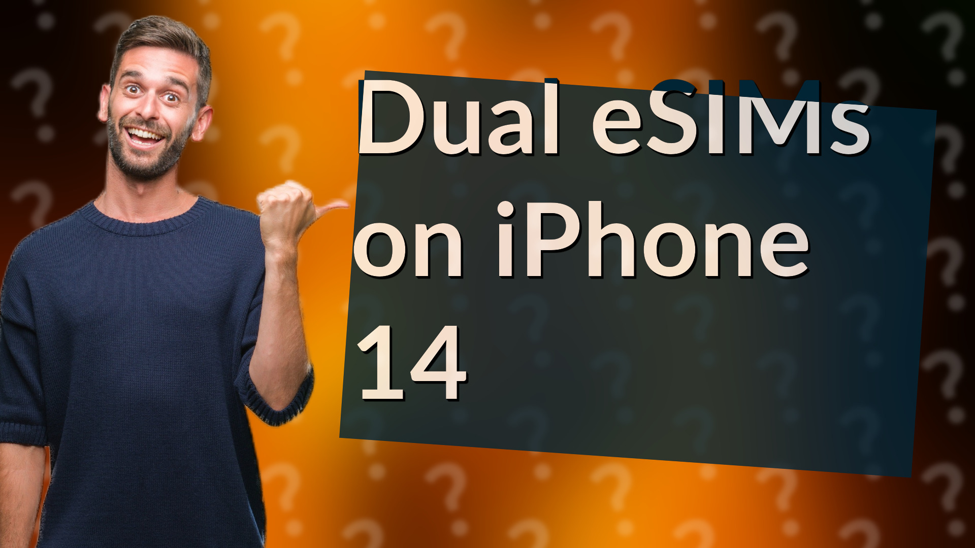 Dual eSIMs on iPhone 14