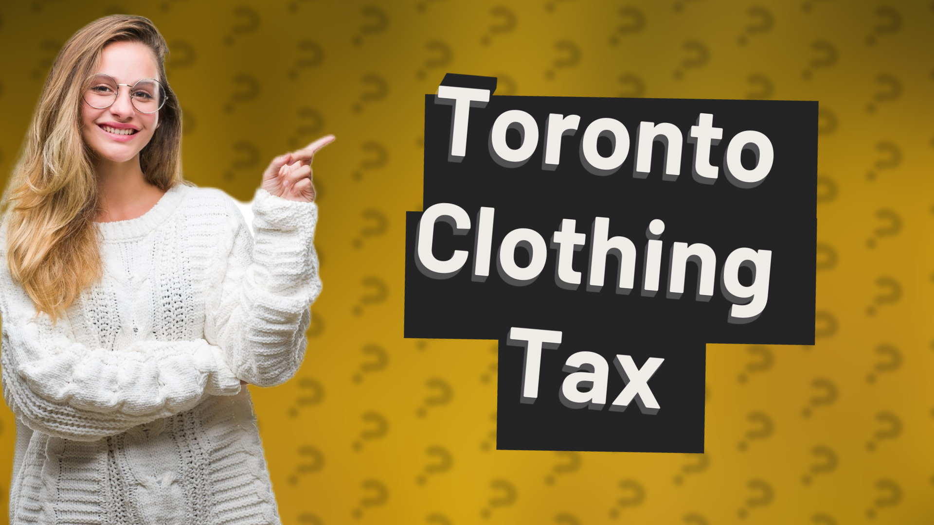 Toronto Clothing Tax