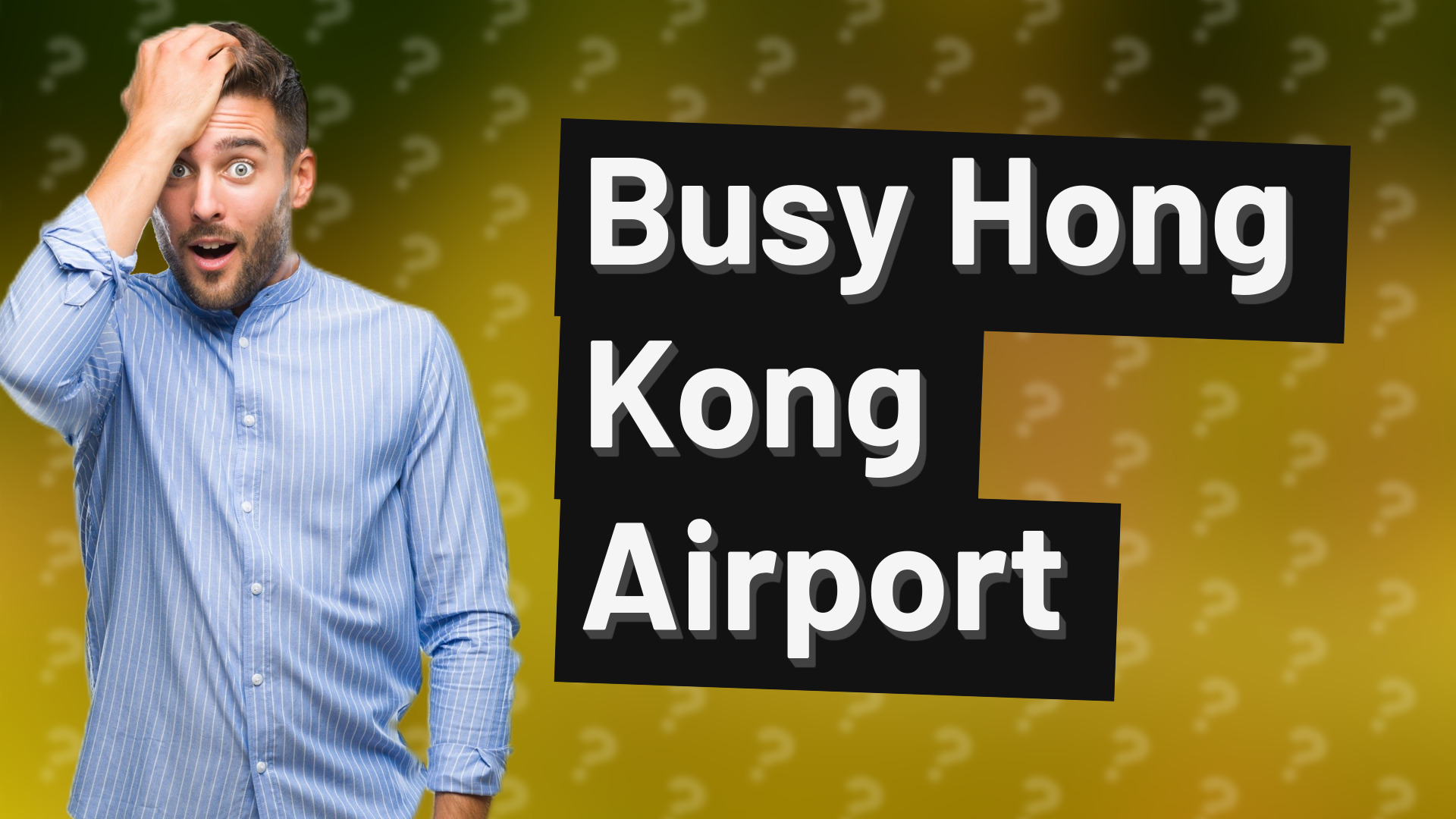 Busy Hong Kong Airport